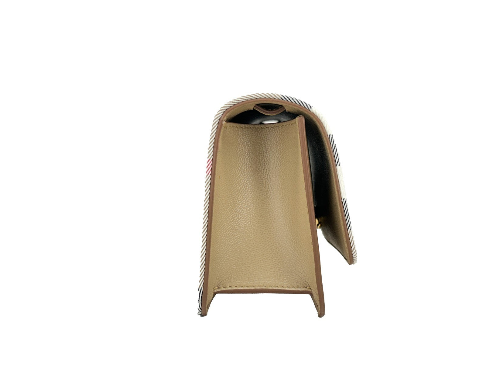 Chestnut Beige Leather Burberry Madison Crossbody Bag