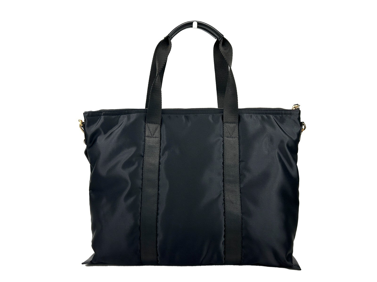 Sac cabas à bandoulière Versace La Medusa en tissu nylon noir