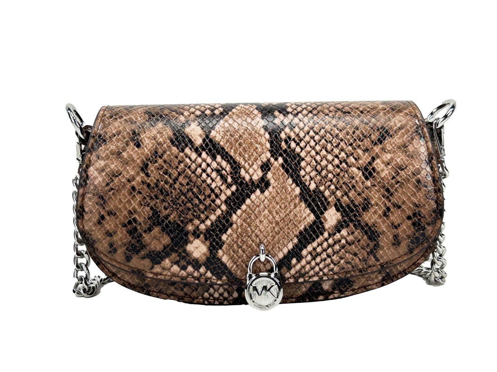 Driftwood Leather Snakeskin Messenger Crossbody Bag