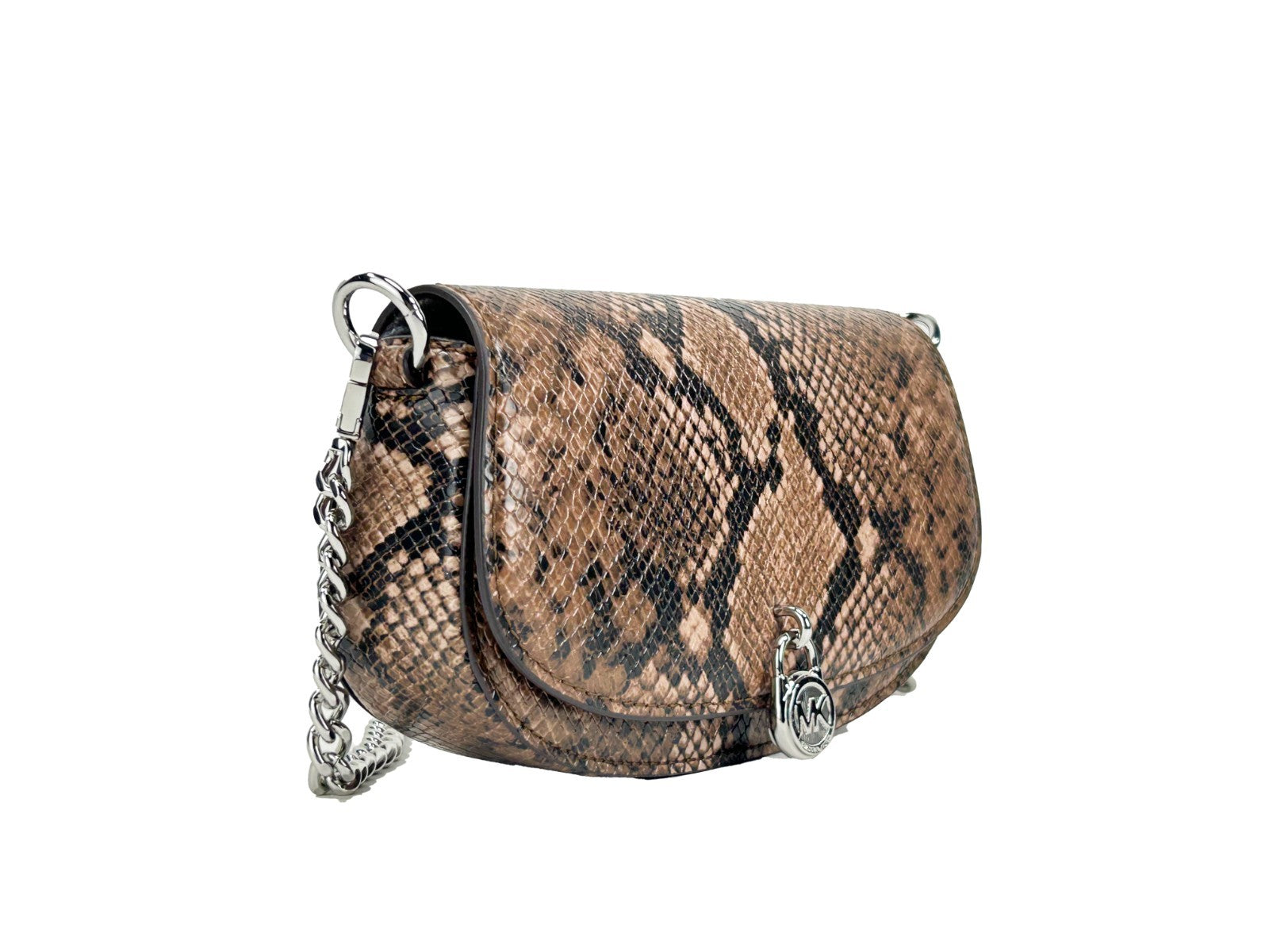 Driftwood Leather Snakeskin Messenger Crossbody Bag