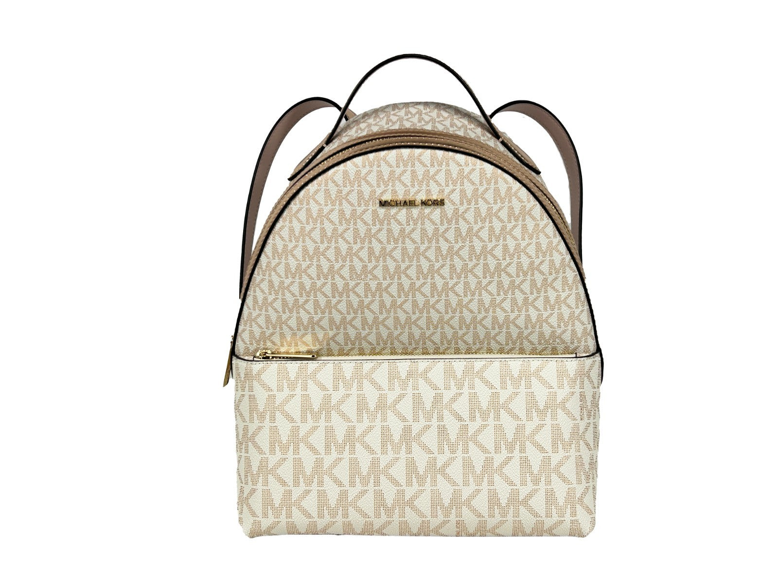 Rose Gold Leather Michael Kors Sheila Medium Backpack