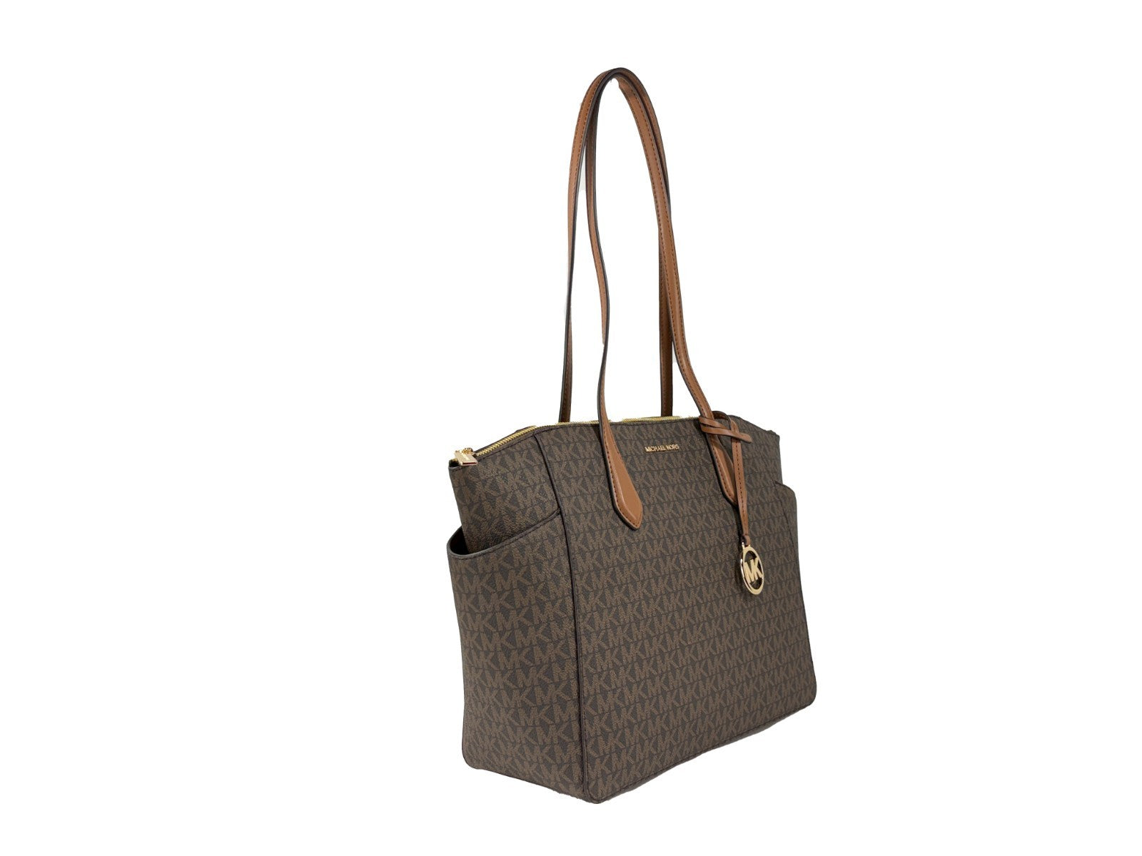Brown Leather Michael Kors Marilyn Medium Tote Bag