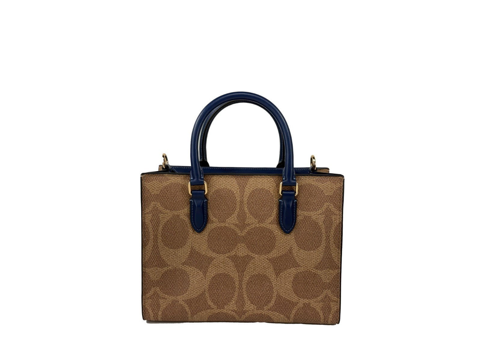 Leather Coach Maggie Small Signature Crossbody Tote Bag