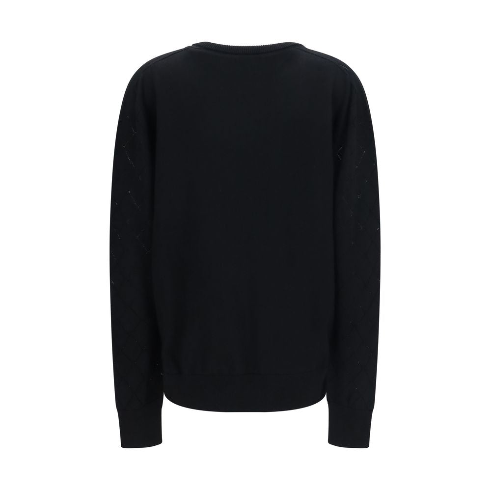 Schwarzes Woll-Ovis-Aries-Sweatshirt