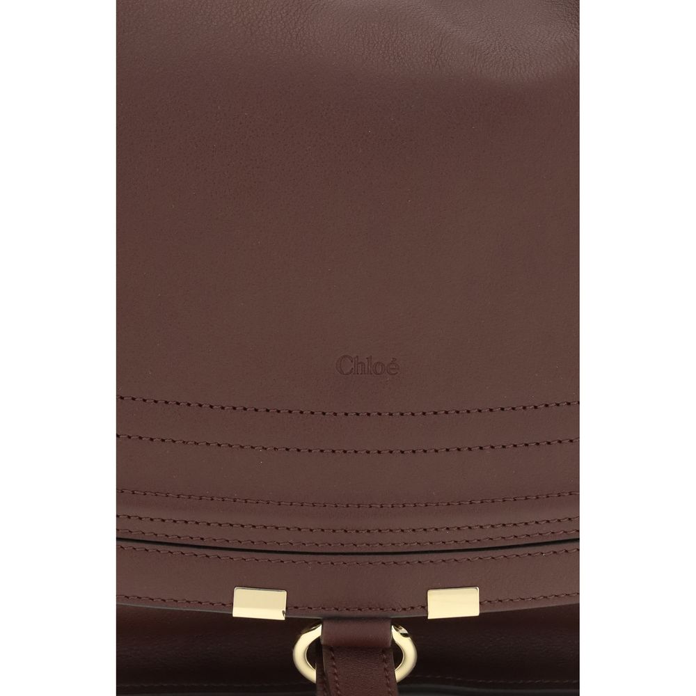 Brown Leather Marcie Shoulder Bag