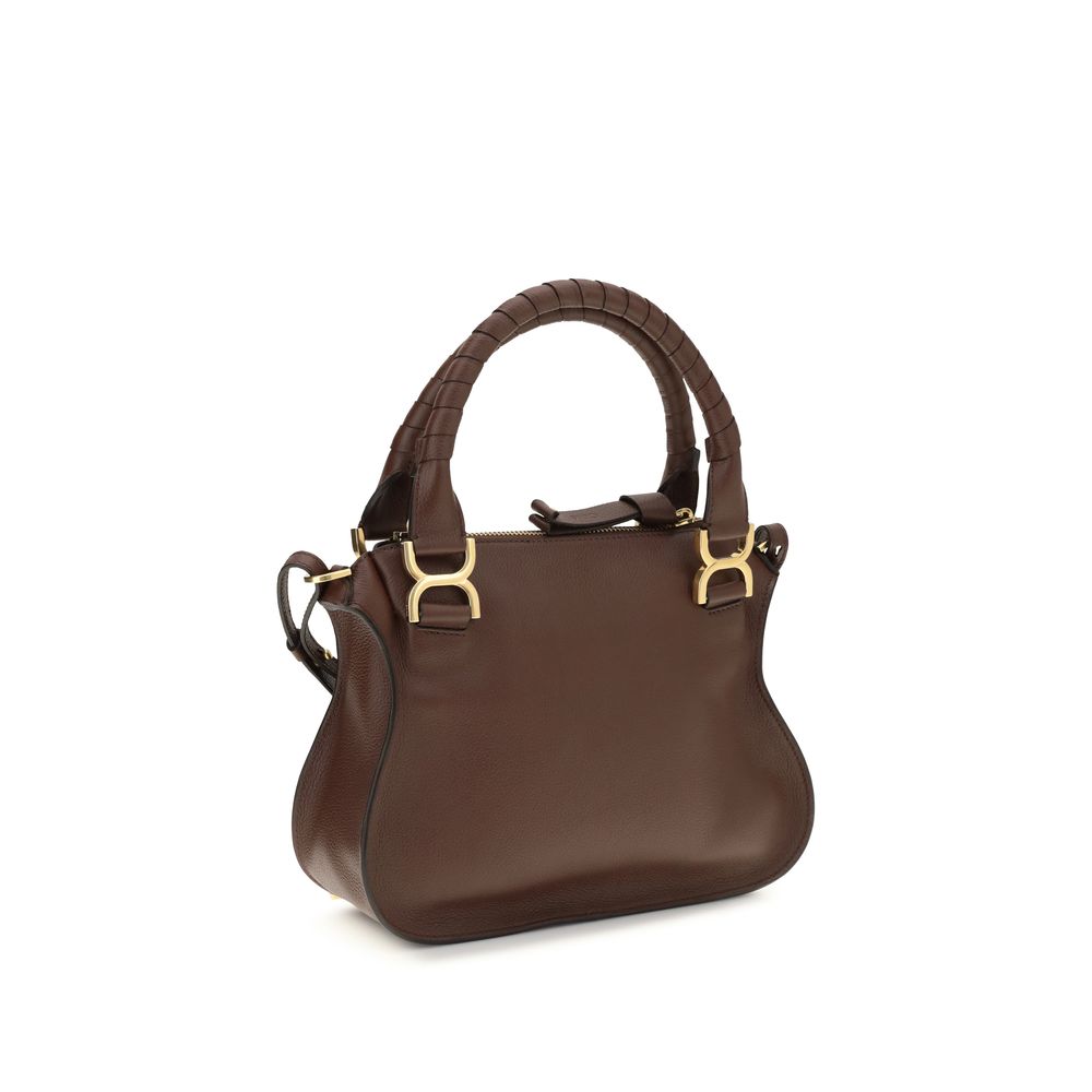 Brown Leather Marcie Handbag with Tassel Detail