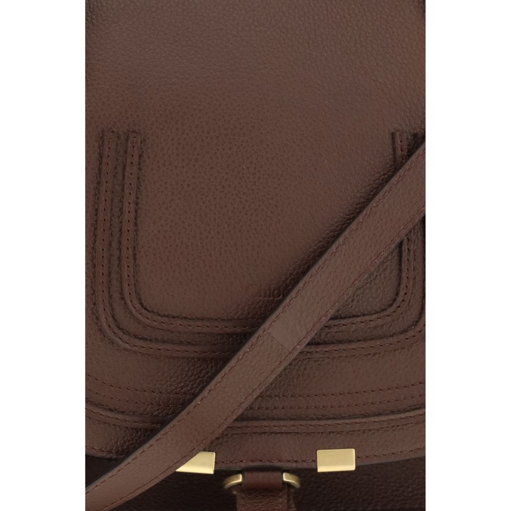 Brown Leather Marcie Handbag with Tassel Detail