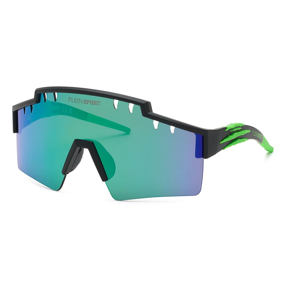 Schwarze Sonnenbrille aus Synthetik mit entspiegelten Gläsern