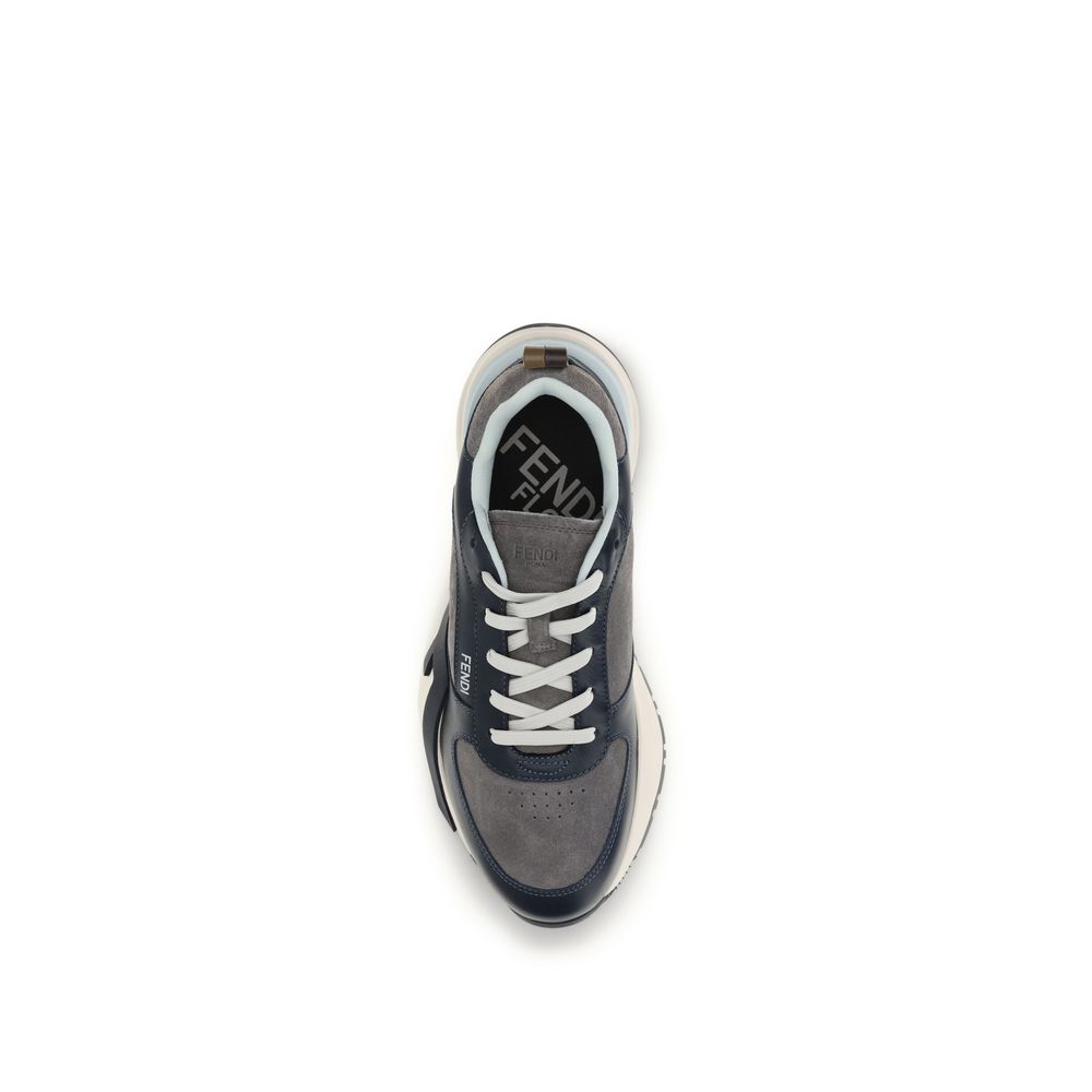 Multicolor Leather Athletic Sneakers by Fendi