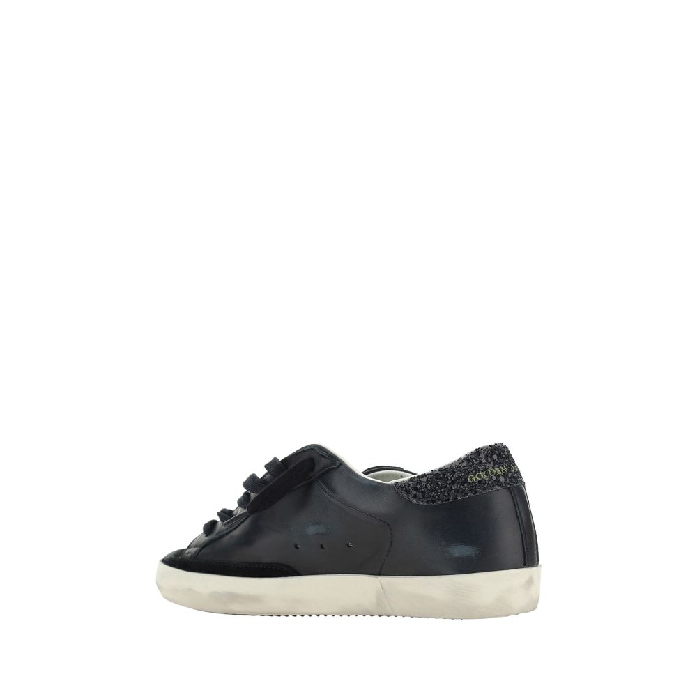 Schwarze Bos Taurus Sneakers aus Kalbsleder