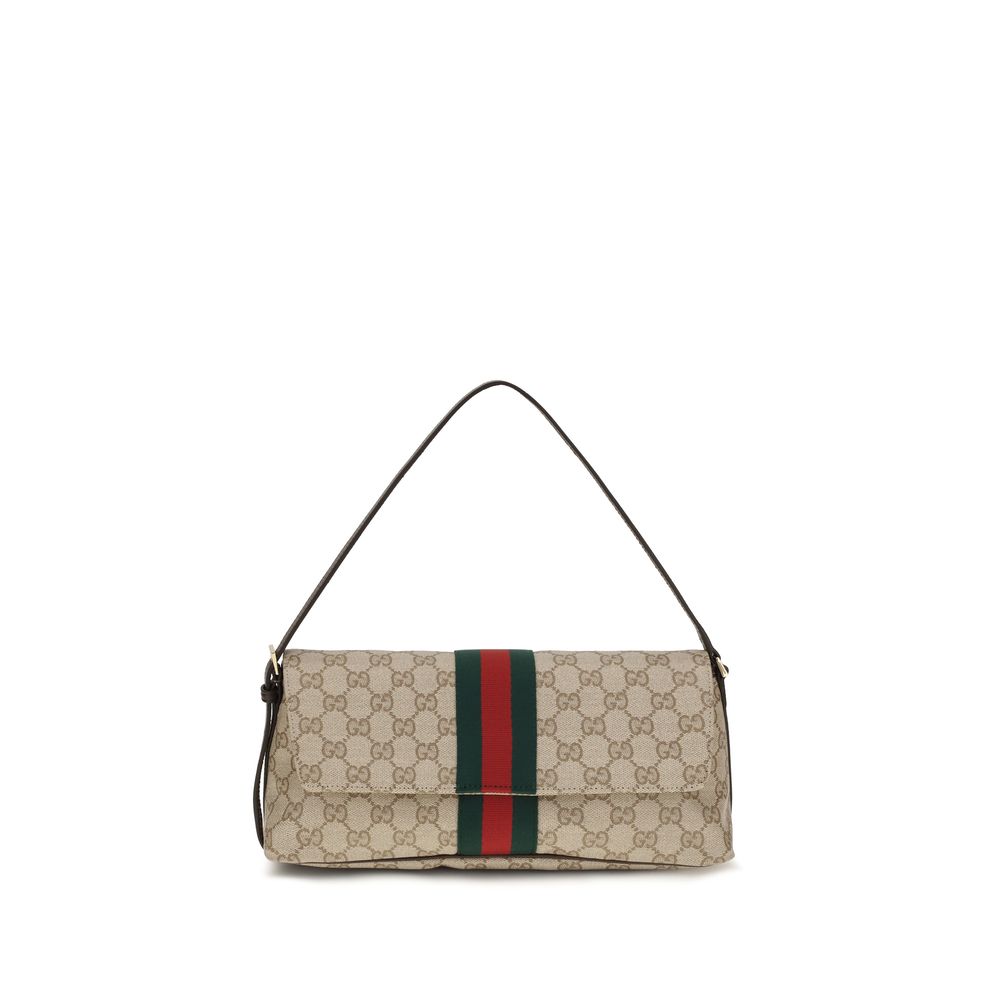 Beige Gucci Madison Shoulder Bag with Leather Strap