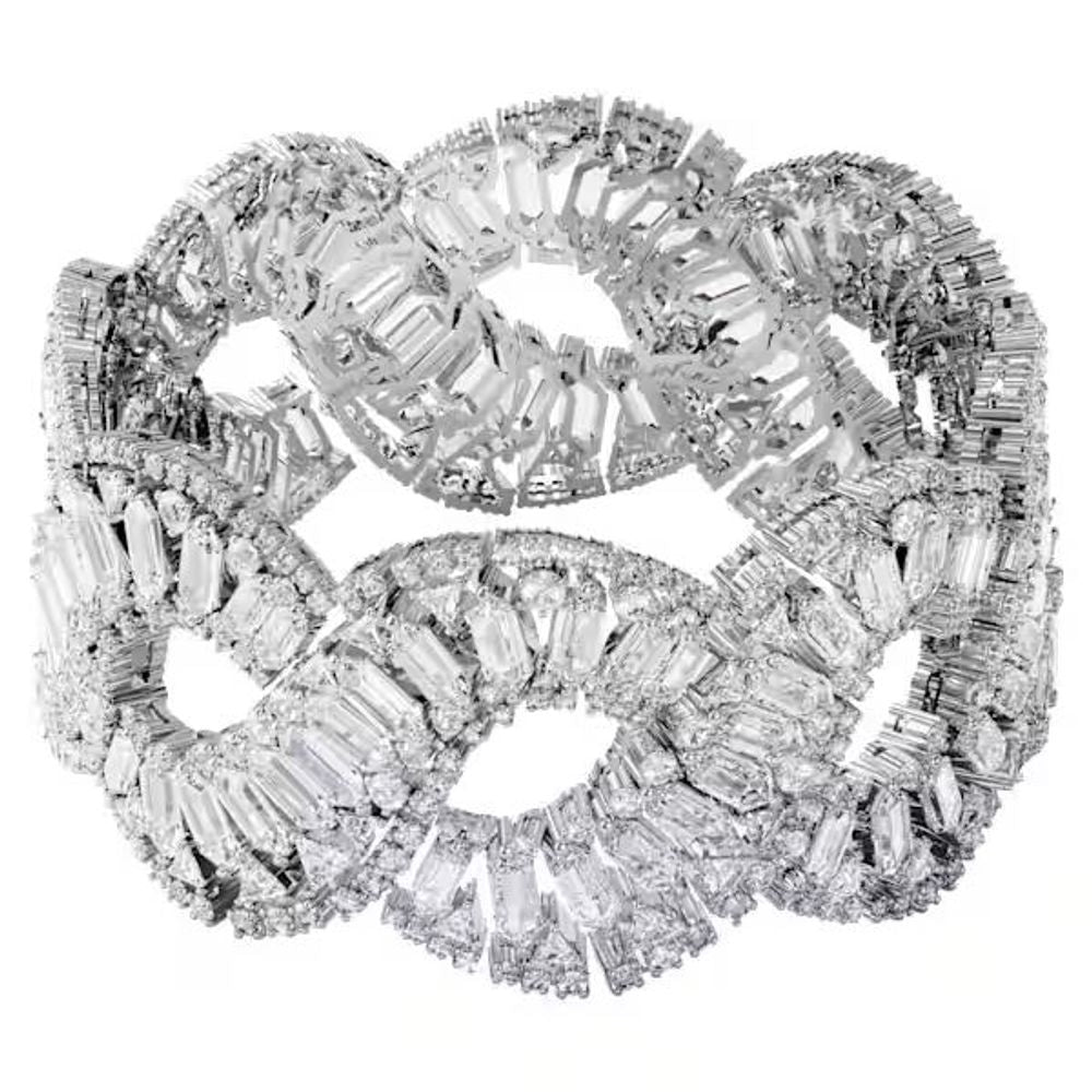 Grey Synthetic Bracelet with Swarovski Detail