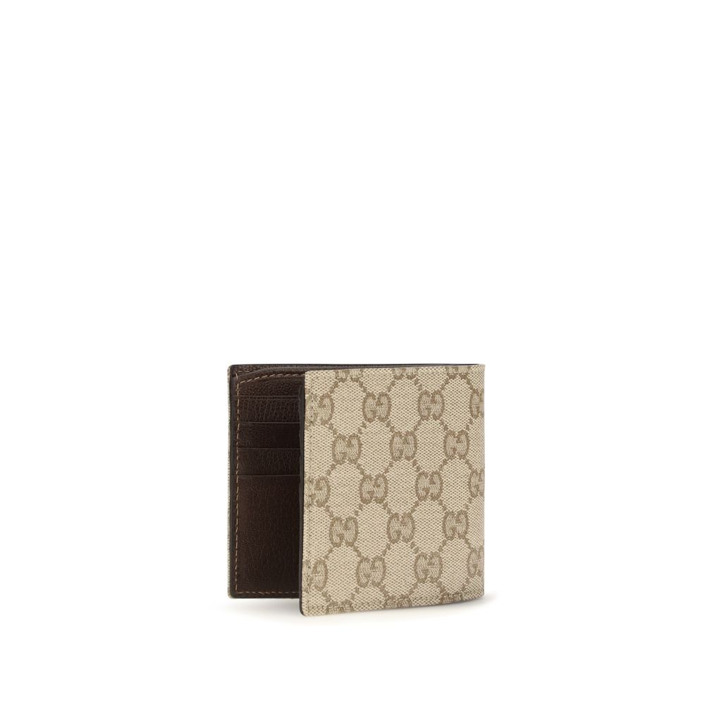 Beige Gucci Geldbörse aus Baumwolle mit Lederinnenseite