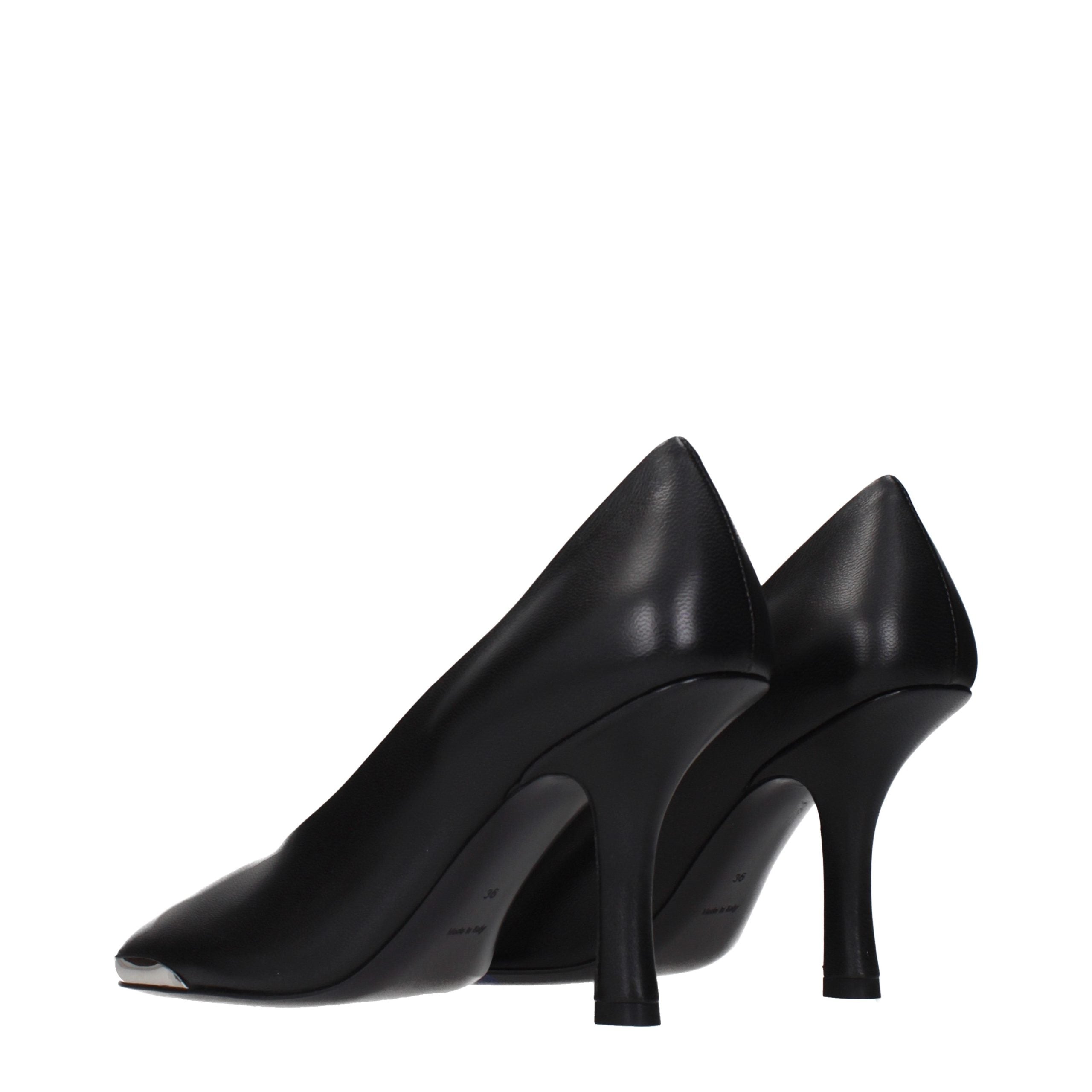 Burberry Pumps aus schwarzem Leder mit hohem Absatz