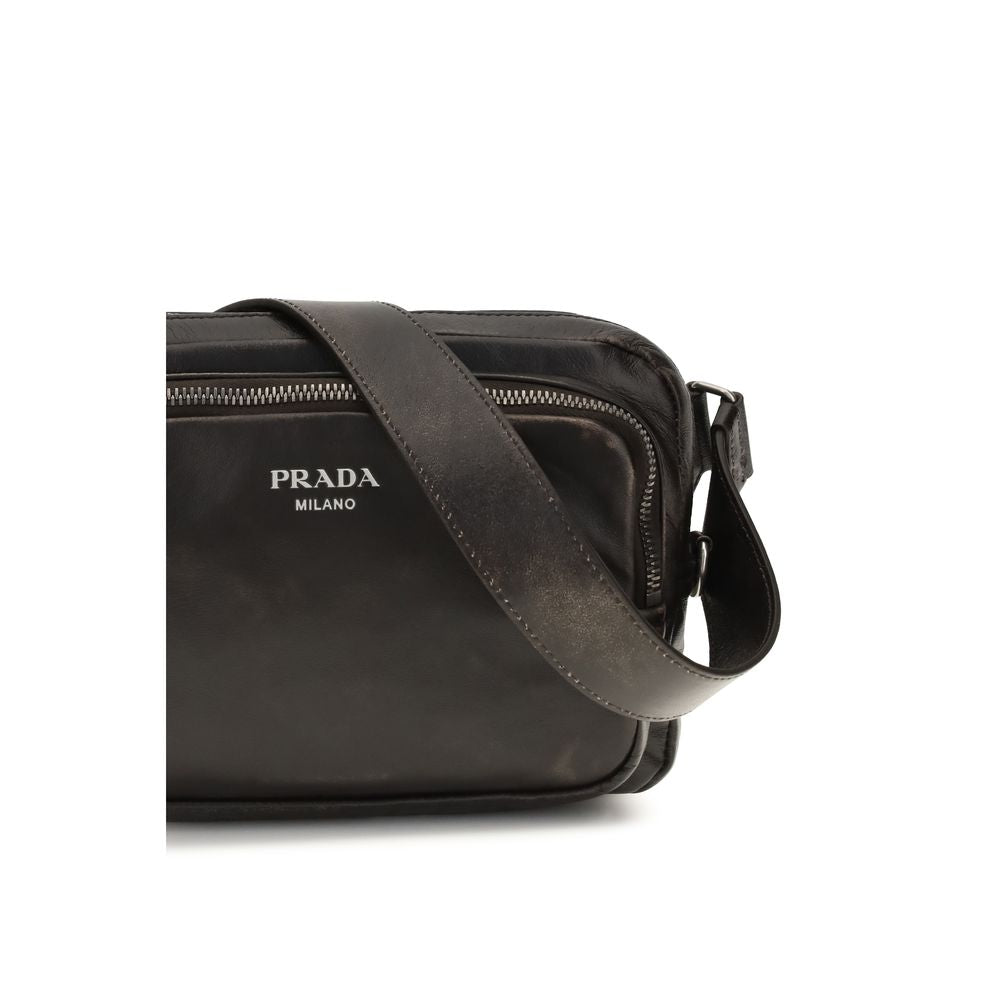 Brown Leather Shoulder Bag with Adjustable Strap