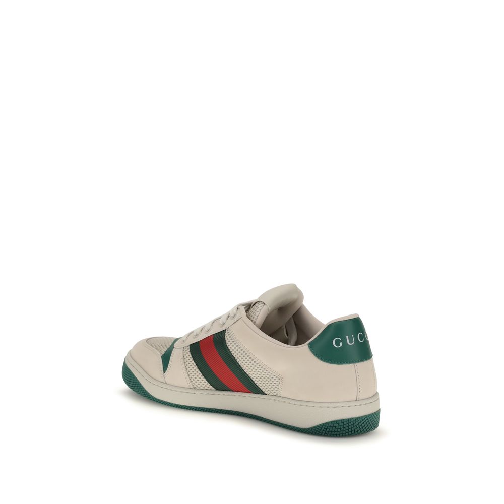 Gucci Beige Polyester-Athletik-Sneaker