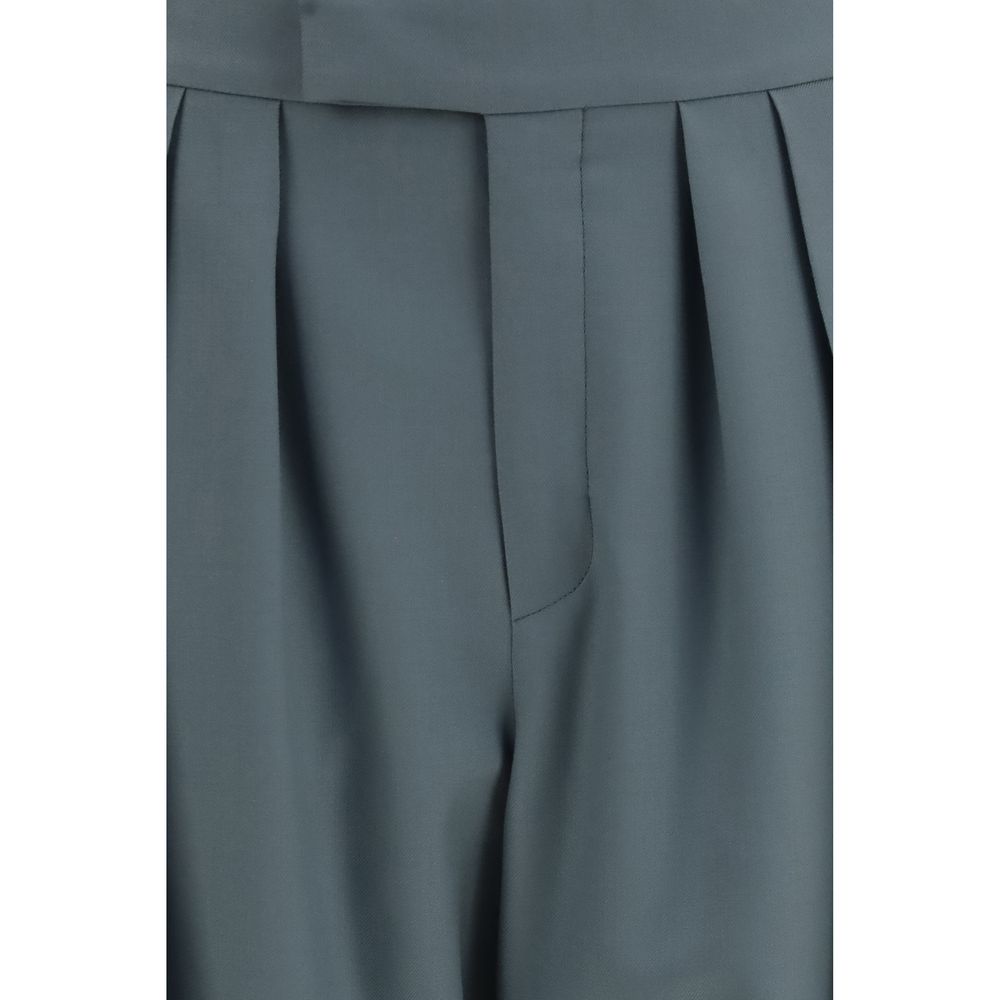Bicolor Wool Tailored Aries Dress Pants