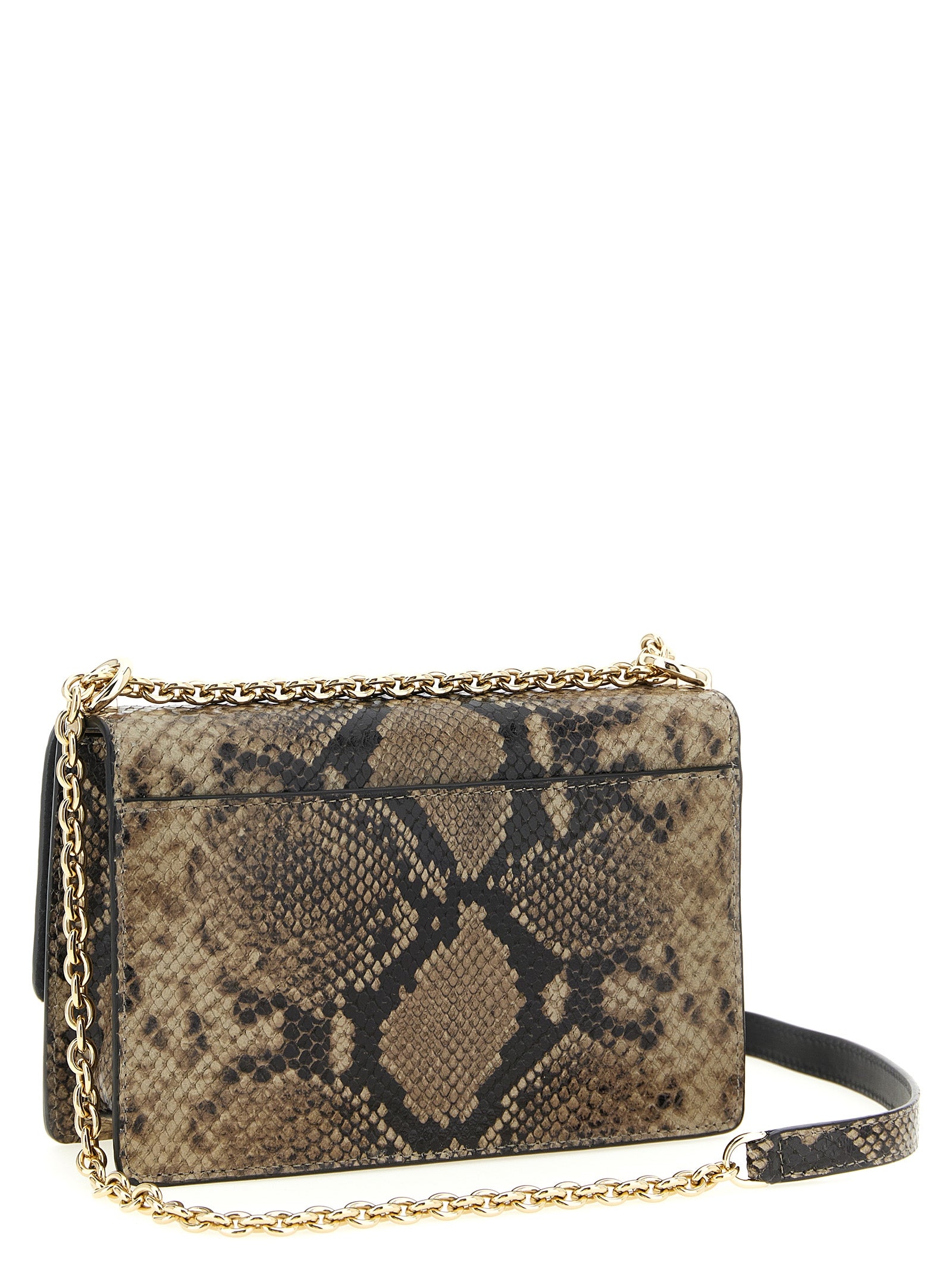 Furla Gray 1927 Mini Leather Crossbody Bag