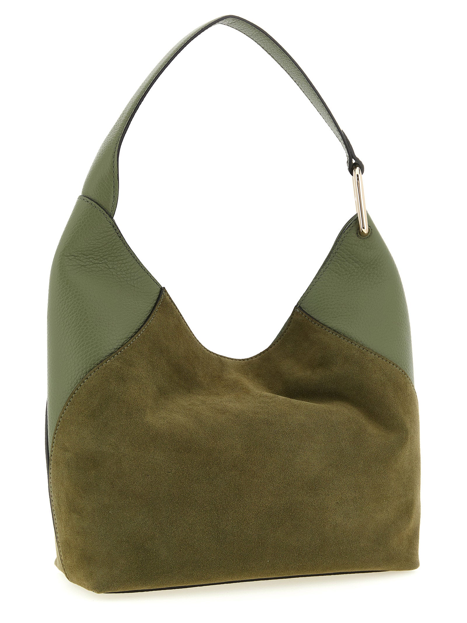 Furla Green Lara Medium Shoulder Bag Calf Leather