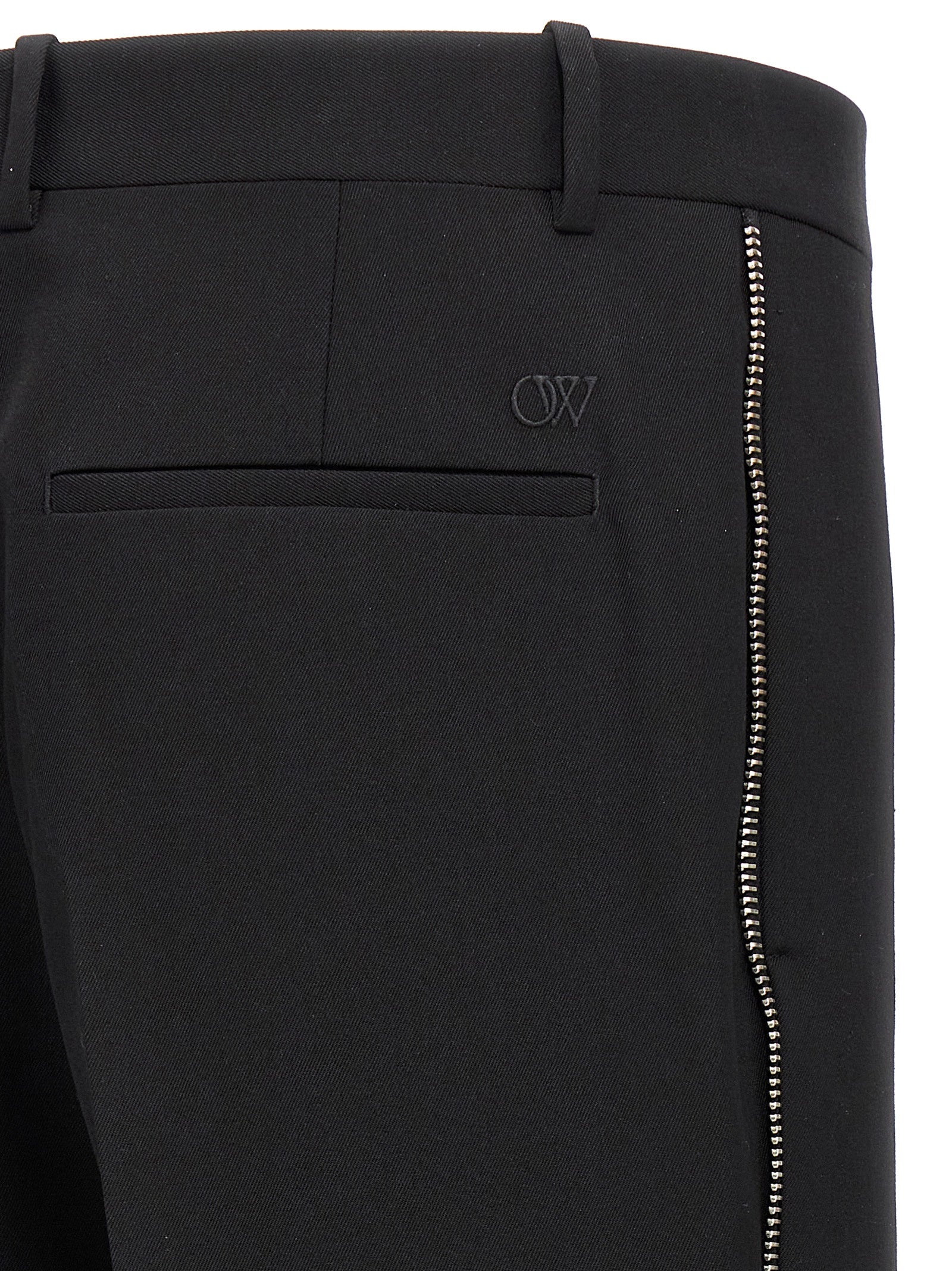 Black Virgin Wool Dress Pants