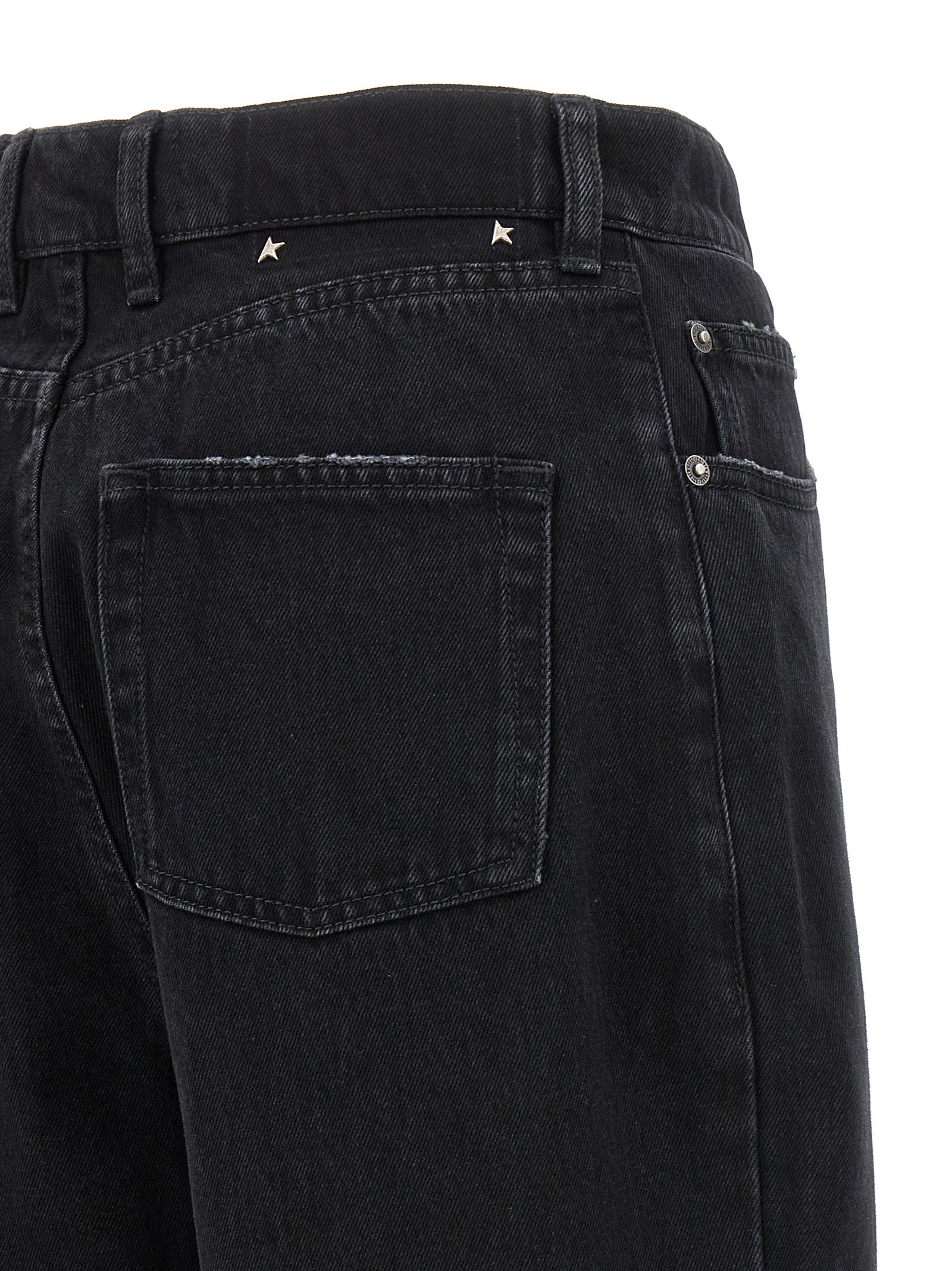 Black Cotton Relaxed Fit Jeans