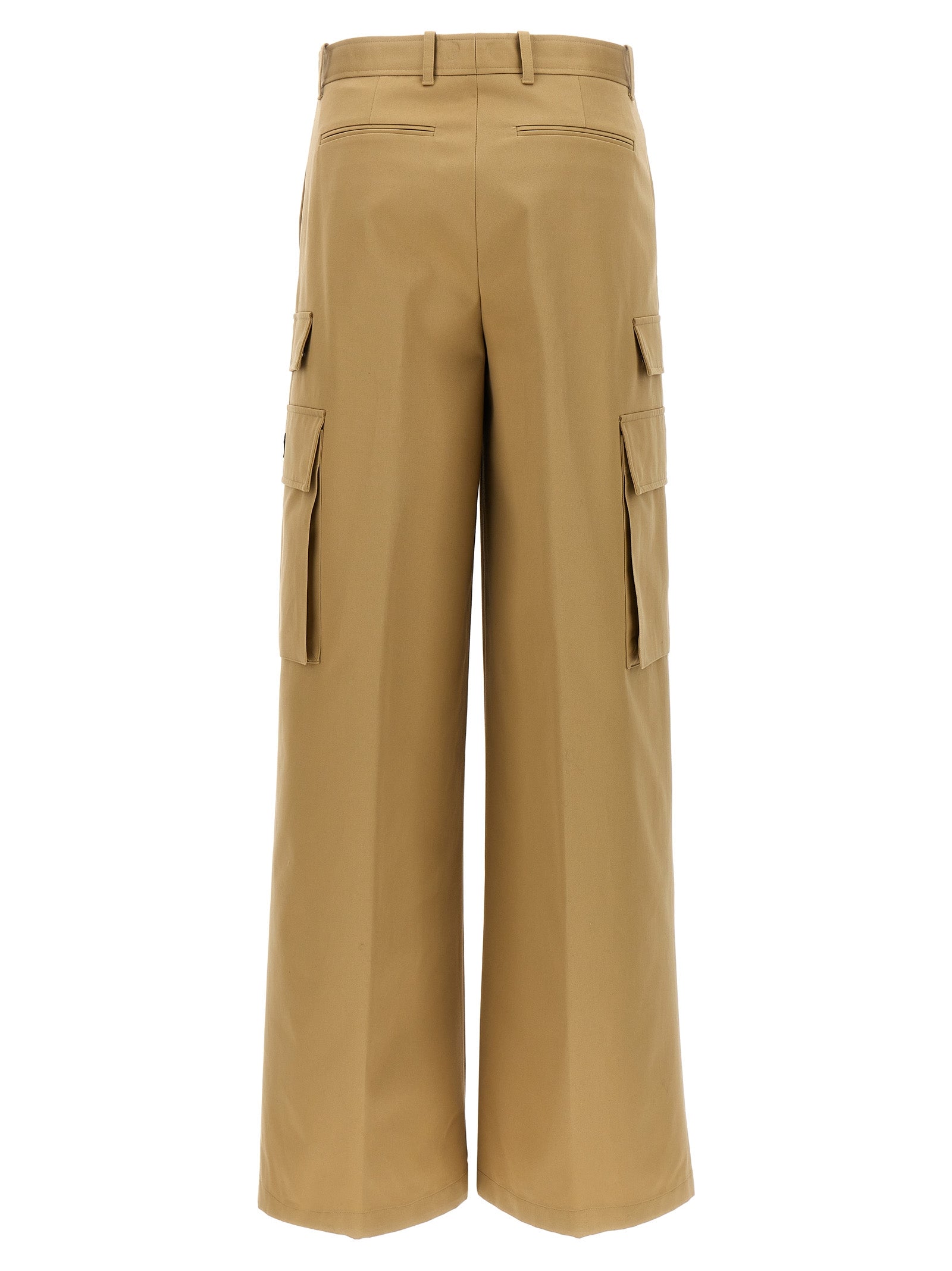 Pantalon cargo Versace en coton beige