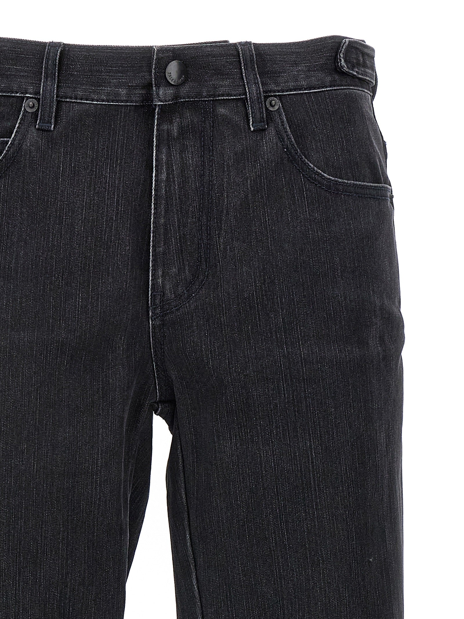 Balenciaga Black Cotton Flared Jeans