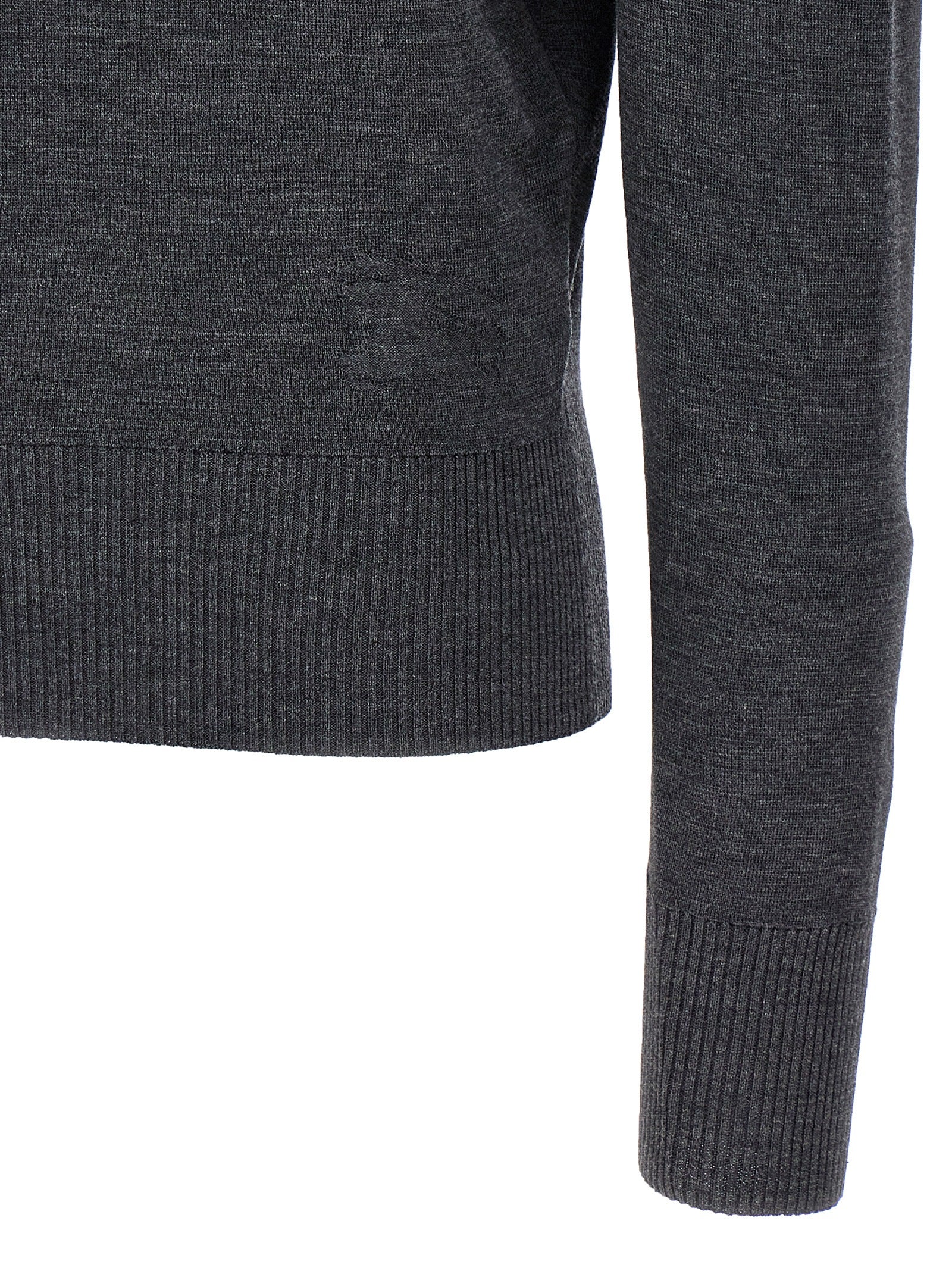 Gray Wool Cardigan