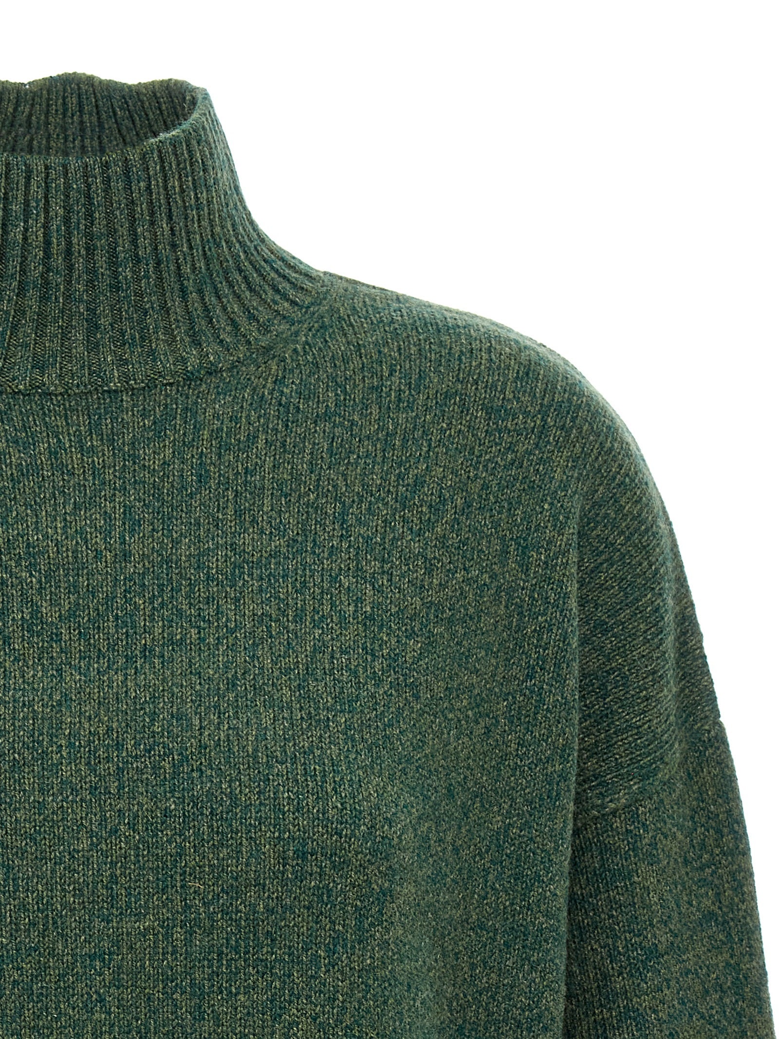 Victoria Beckham Green Convertible Wool Cashmere Cardigan