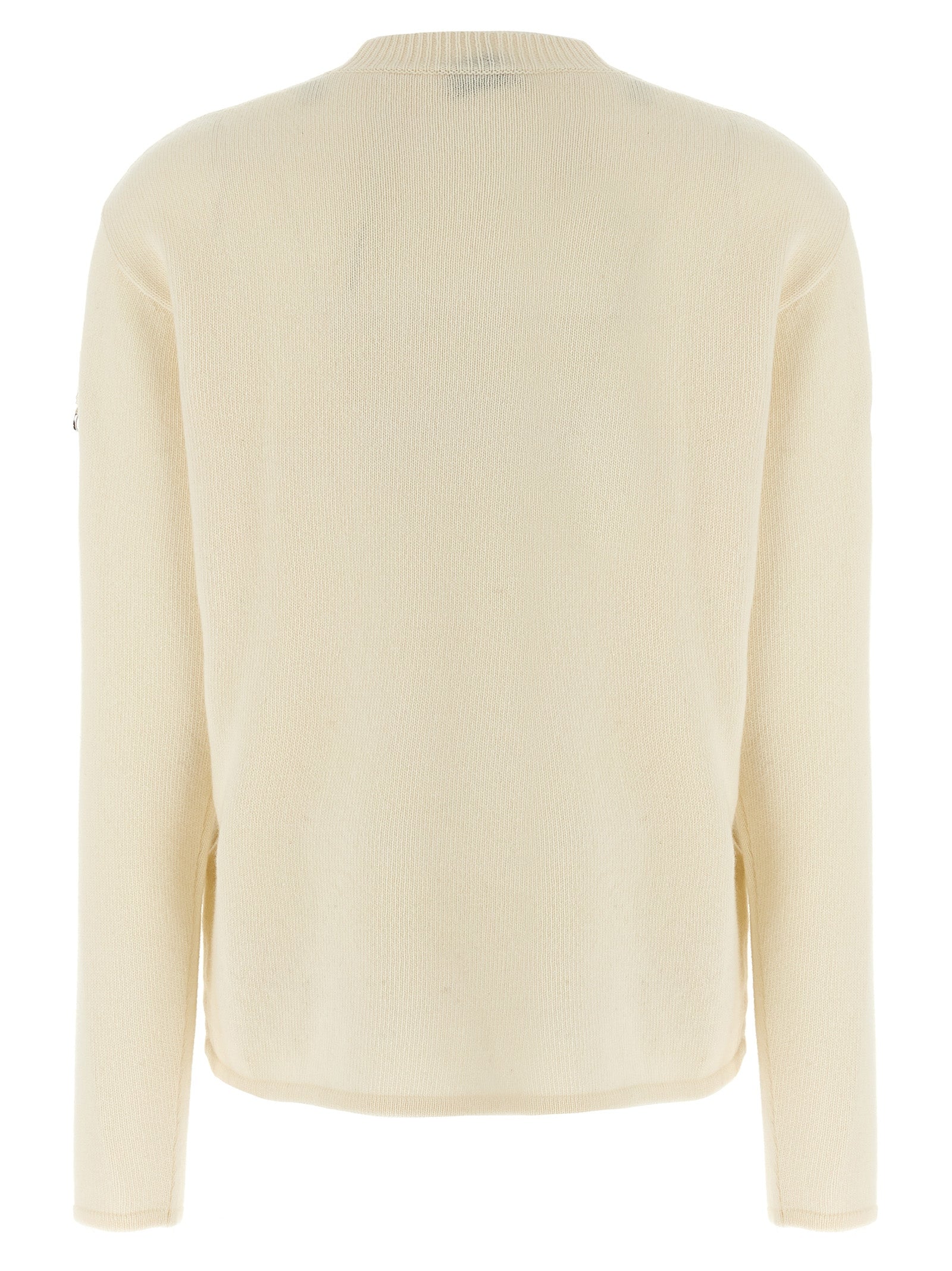 Moncler Genius White Wool Cashmere Cardigan