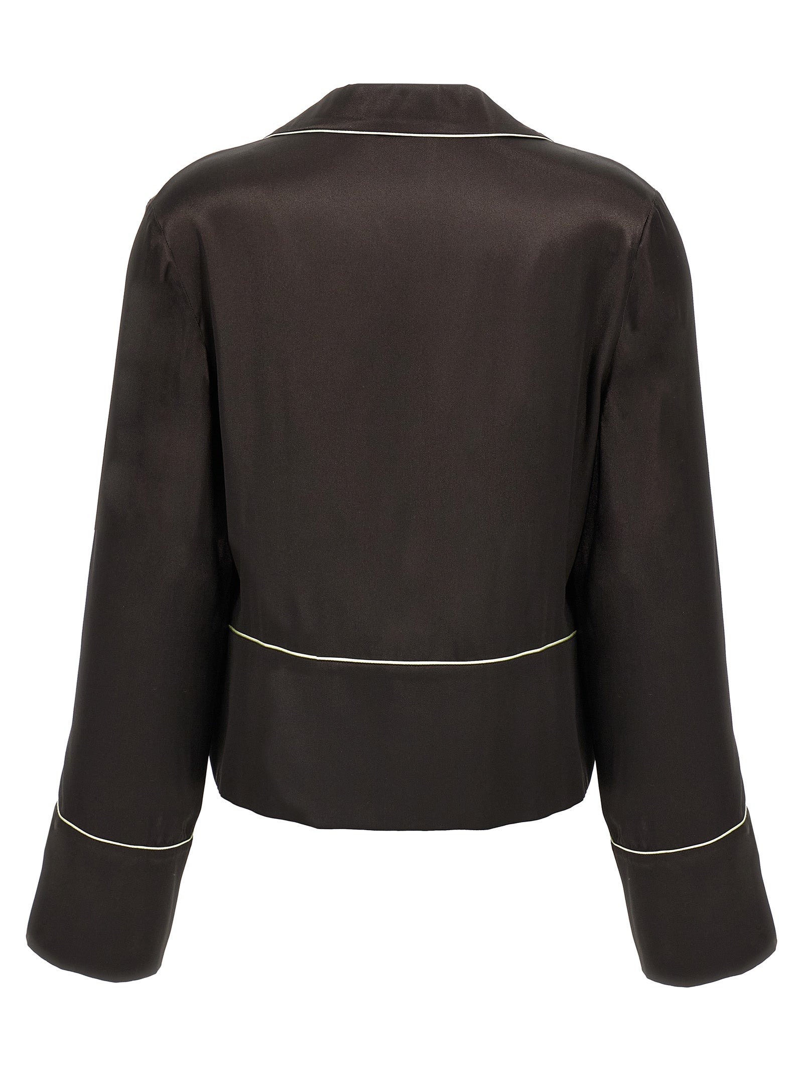 Black Acetate Blouse