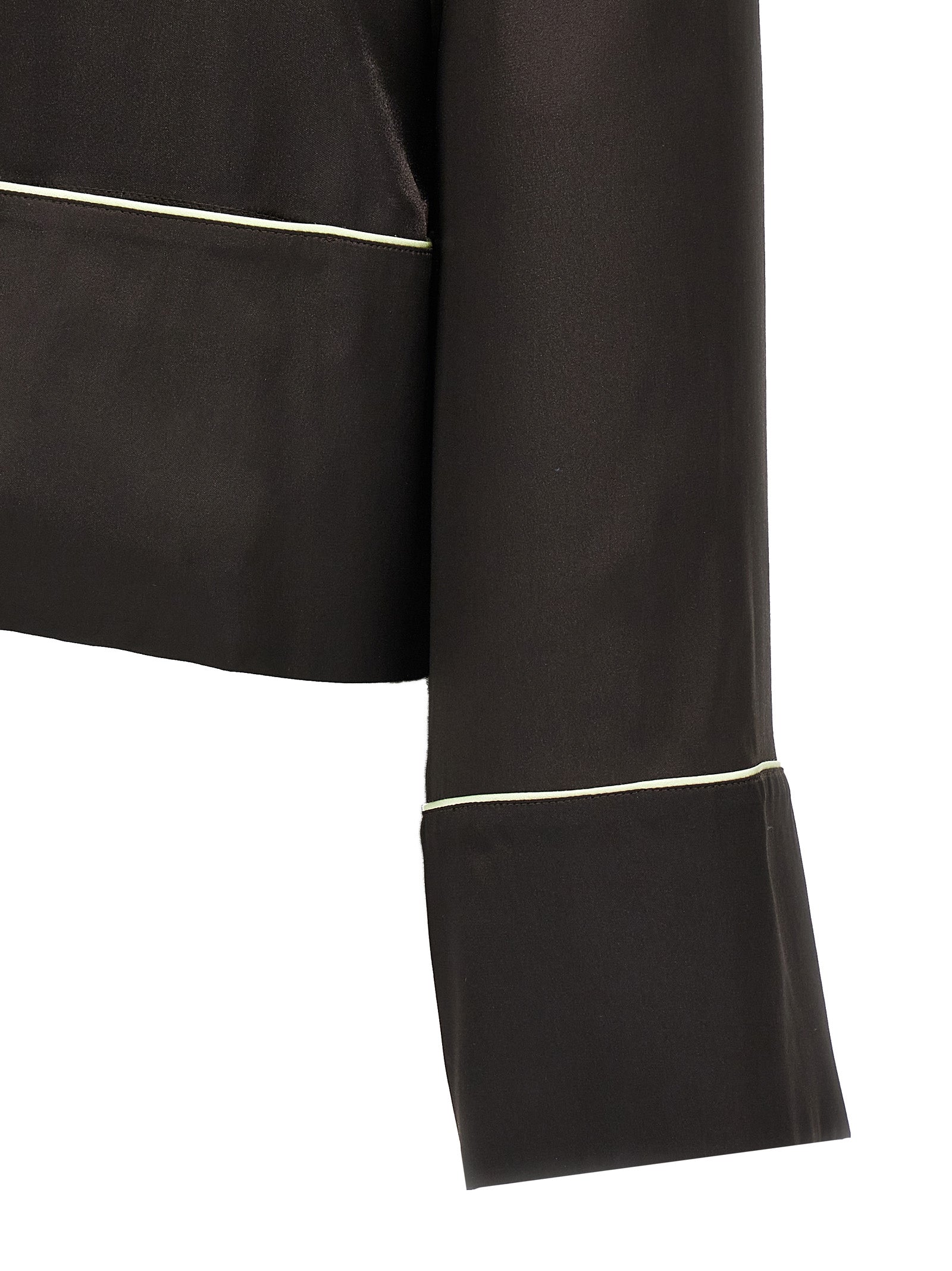 Black Acetate Blouse