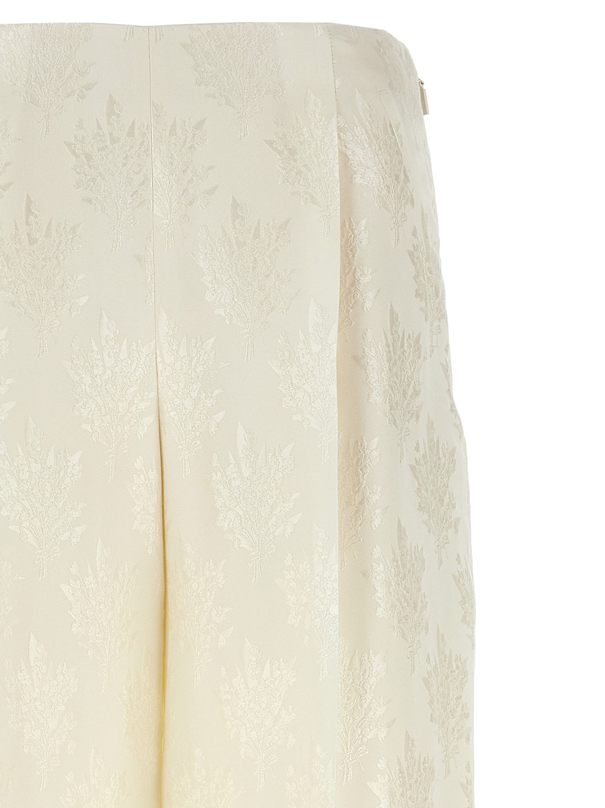 Pantalon décontracté Fendi en soie blanche