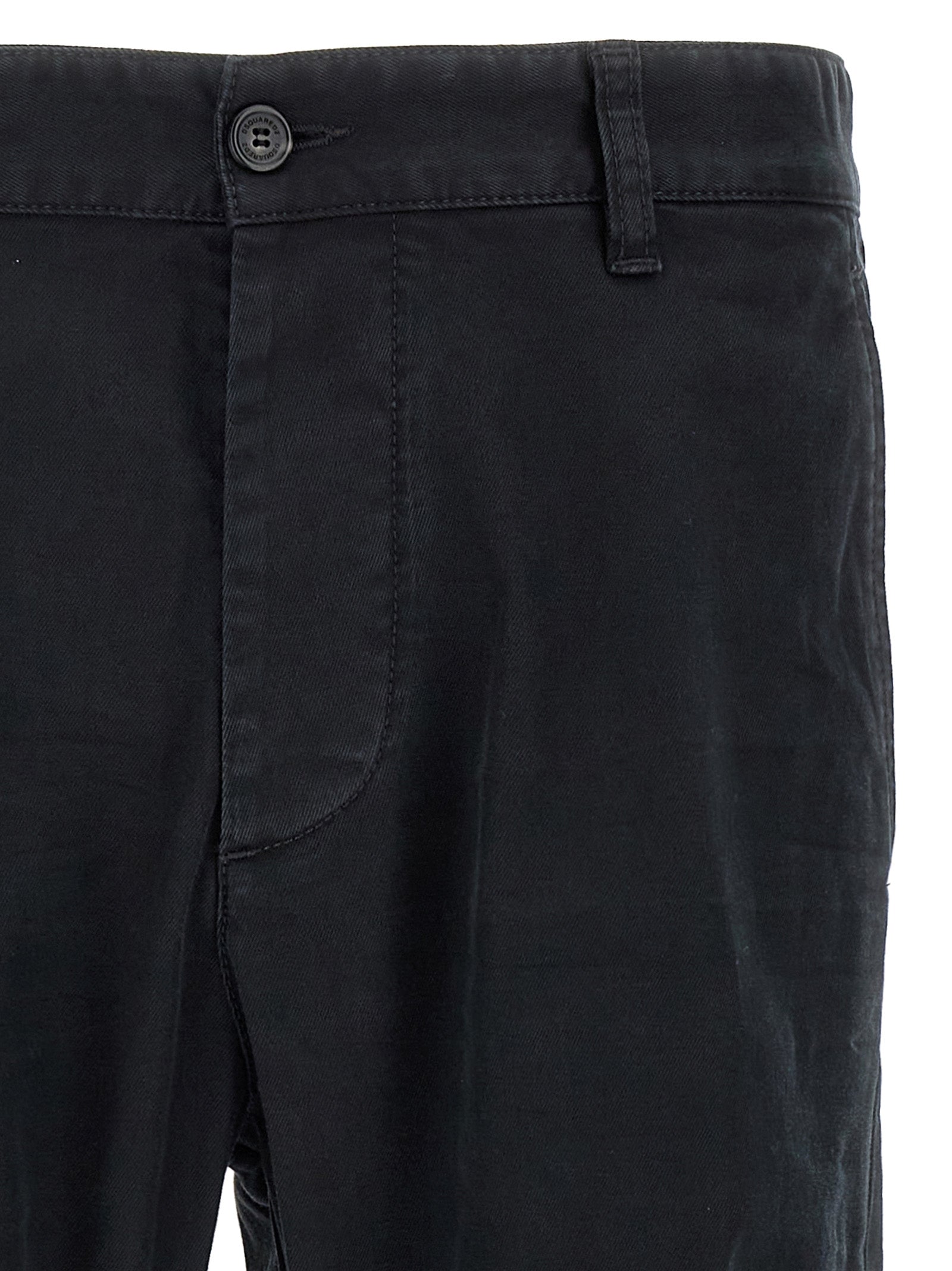 Dsquared² Schwarze Baumwoll-Chinohose