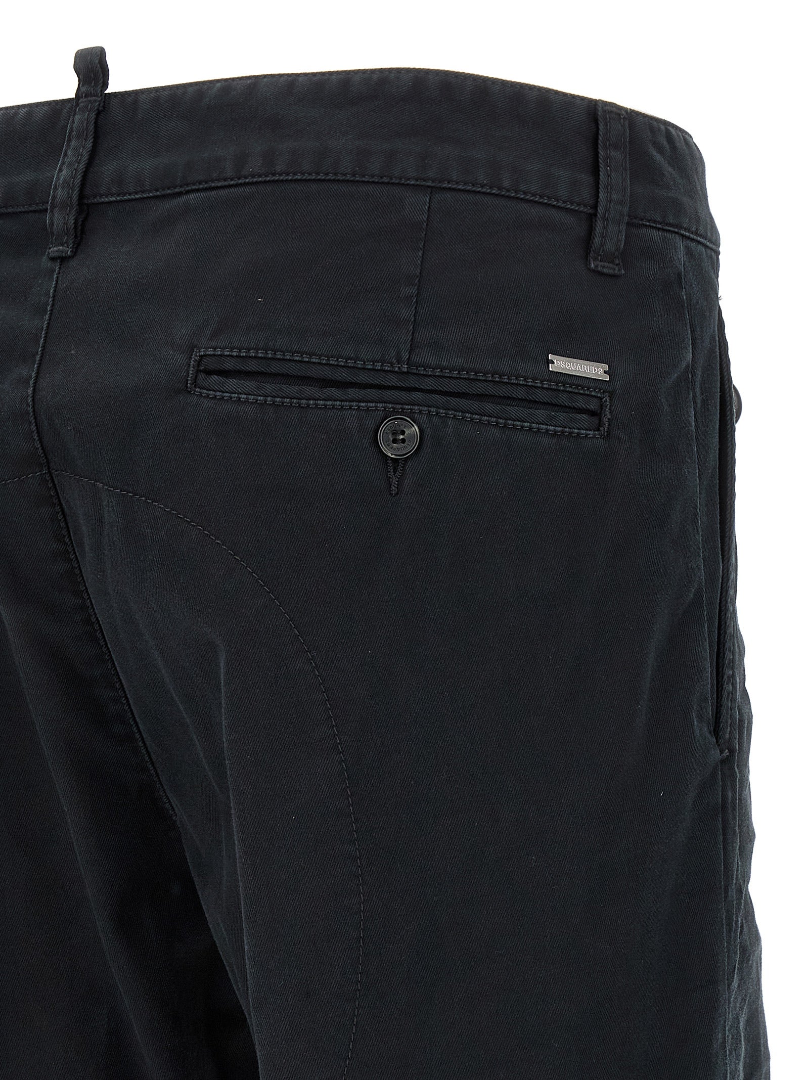 Dsquared² Schwarze Baumwoll-Chinohose