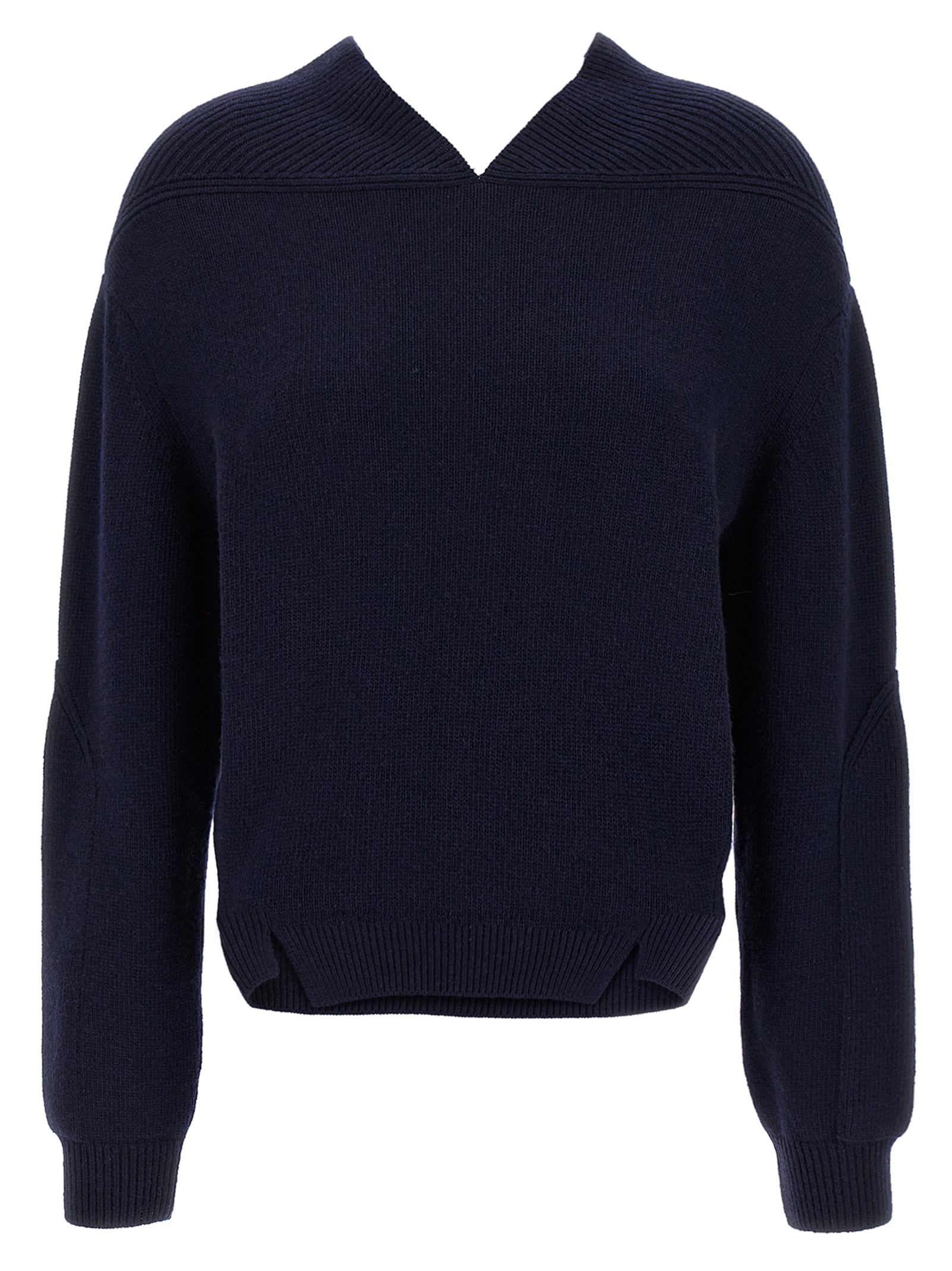 Victoria Beckham Blue Wool Cashmere Blend Cardigan