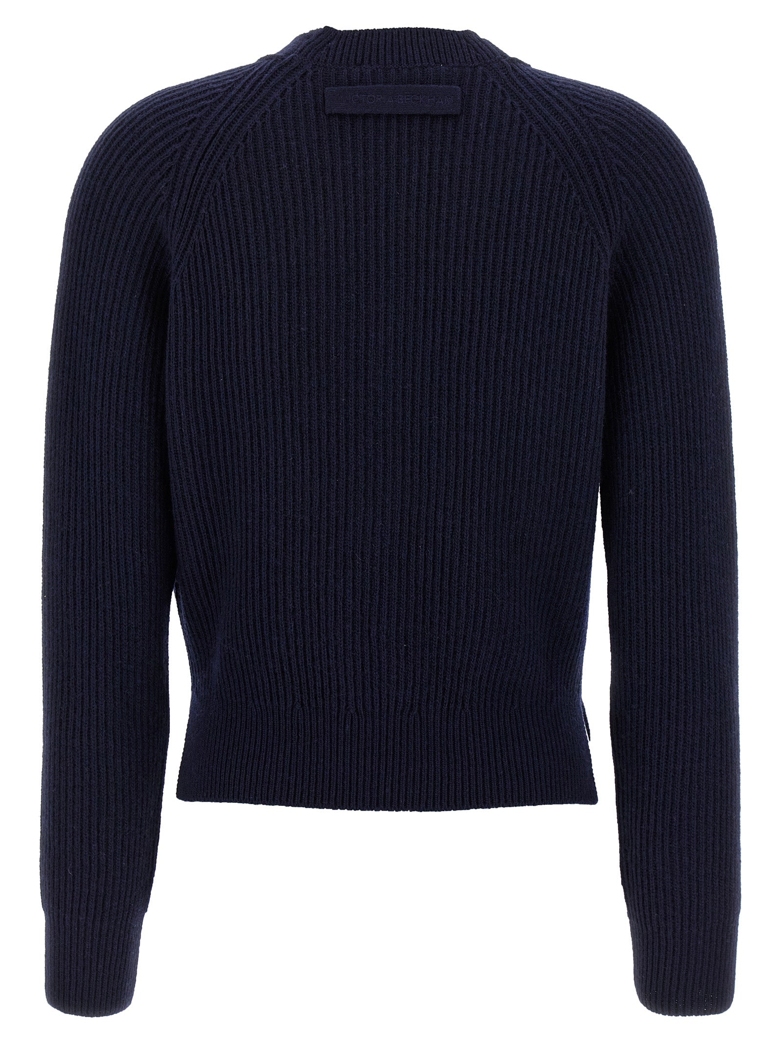 Victoria Beckham Blue Wool Cashmere Cardigan