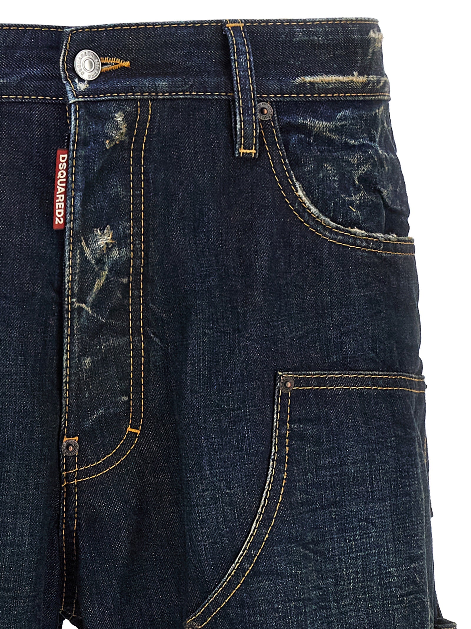 Blue Cotton Jeans Denim