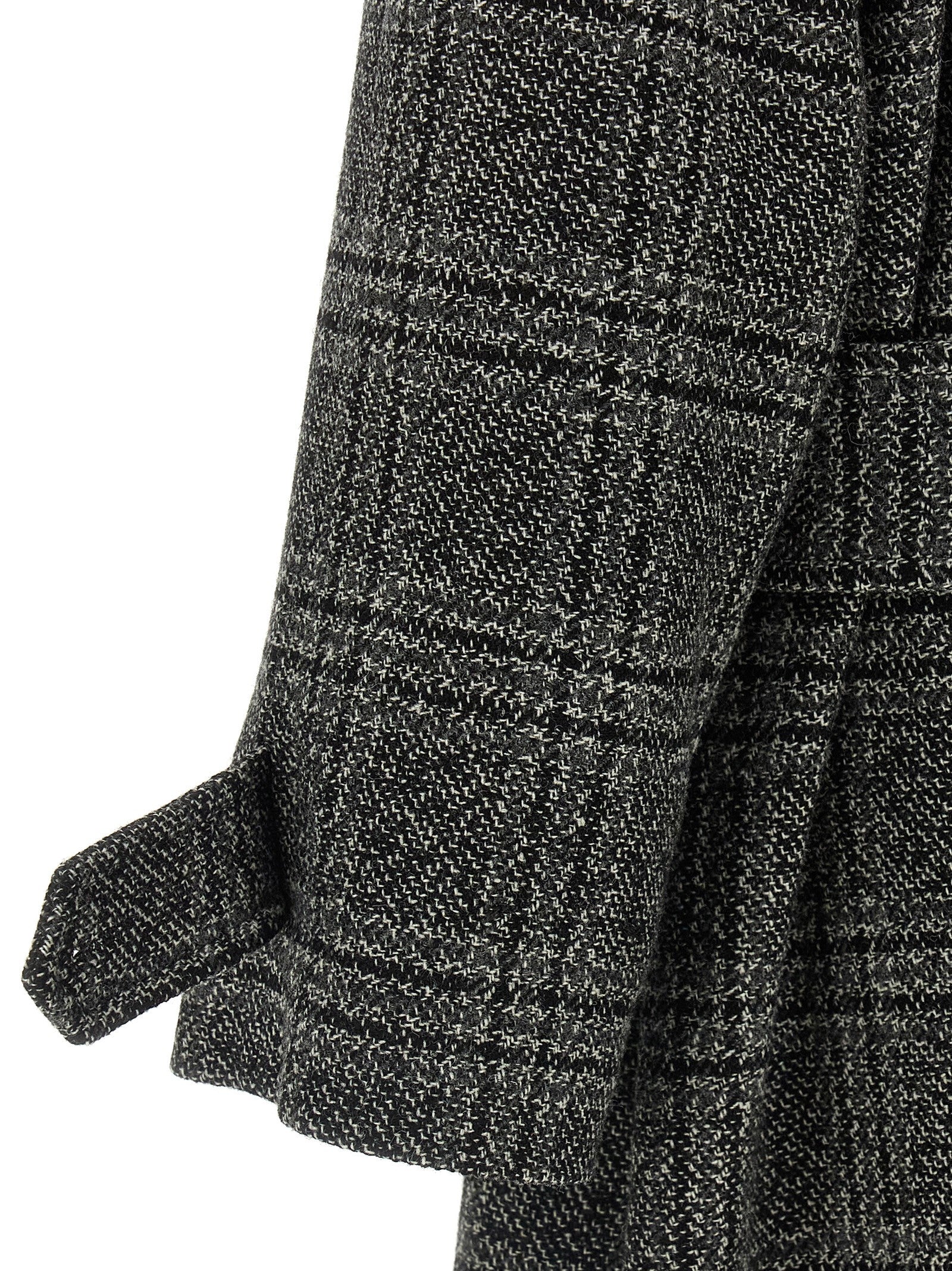 Balenciaga Mantel aus schwarzer Wolle