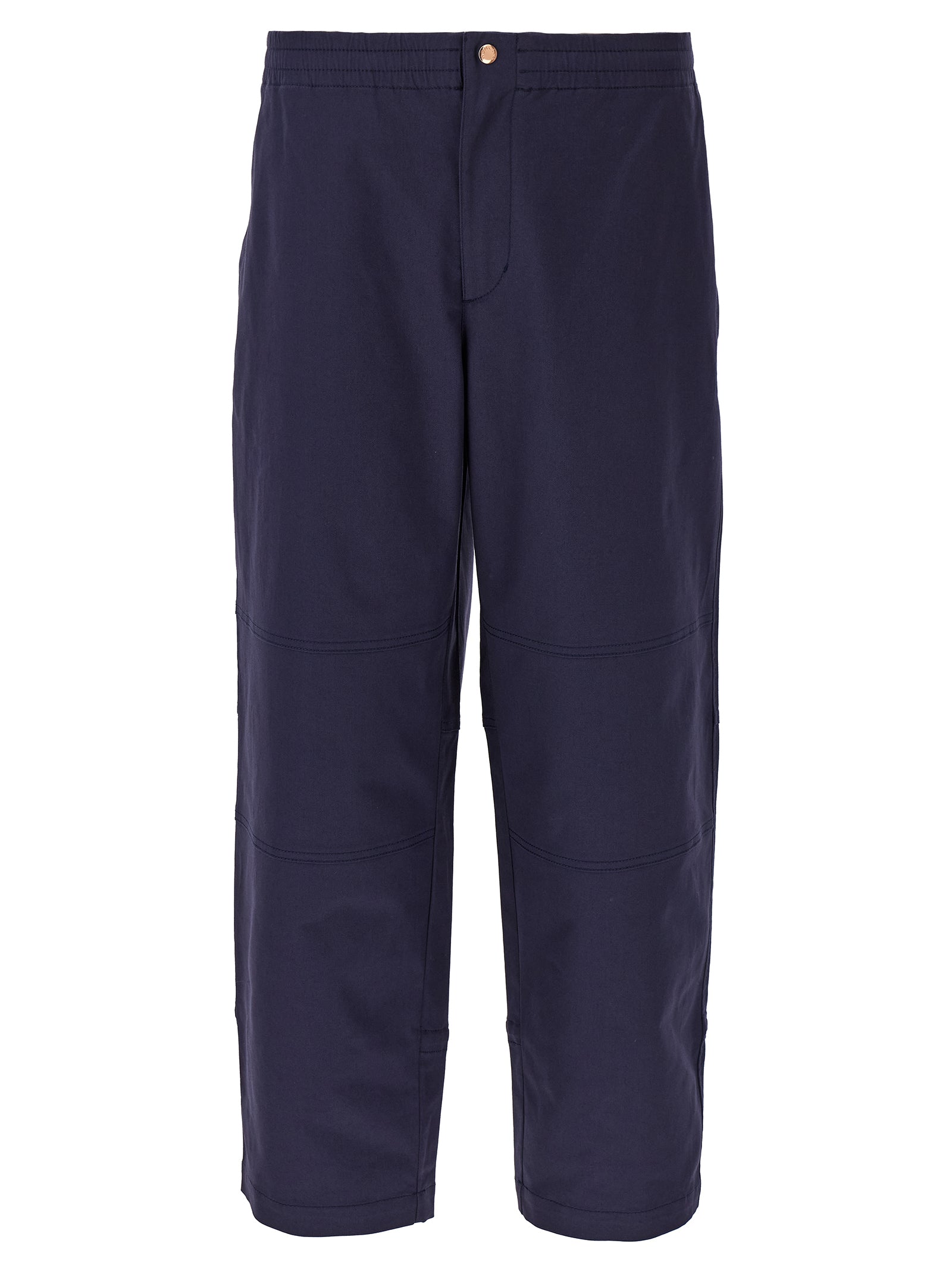 Moncler Genius Blue Cotton Blend Casual Pants