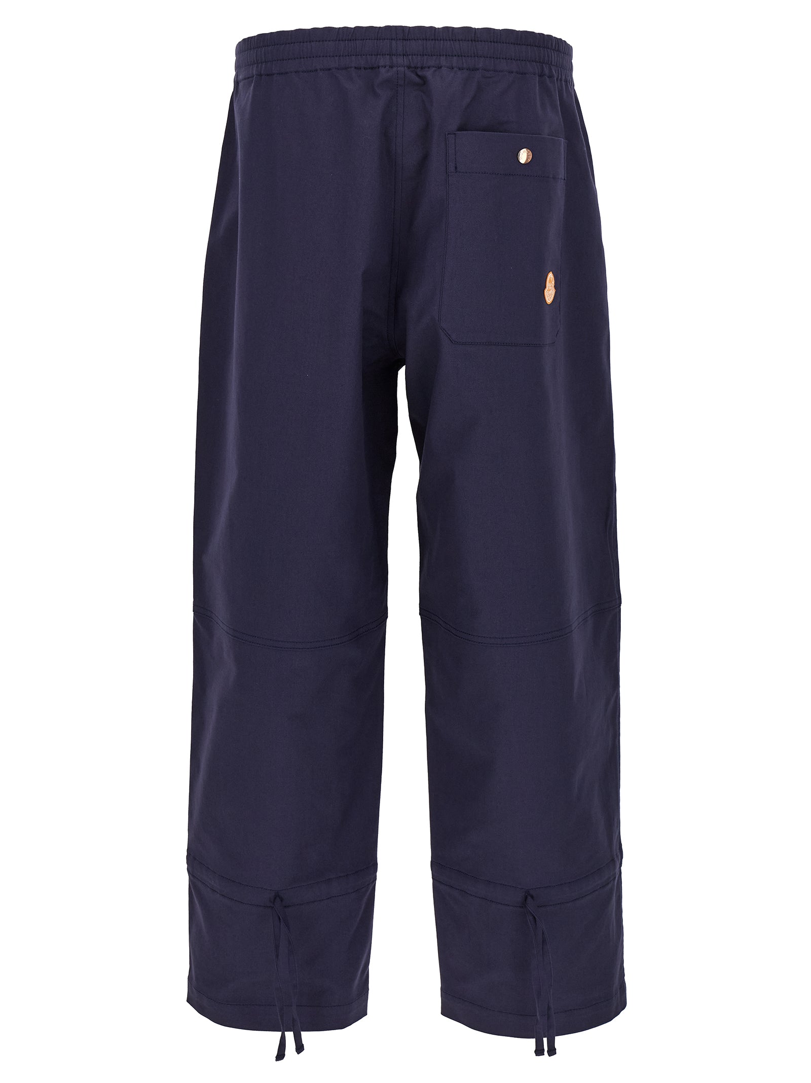 Moncler Genius Blue Cotton Blend Casual Pants