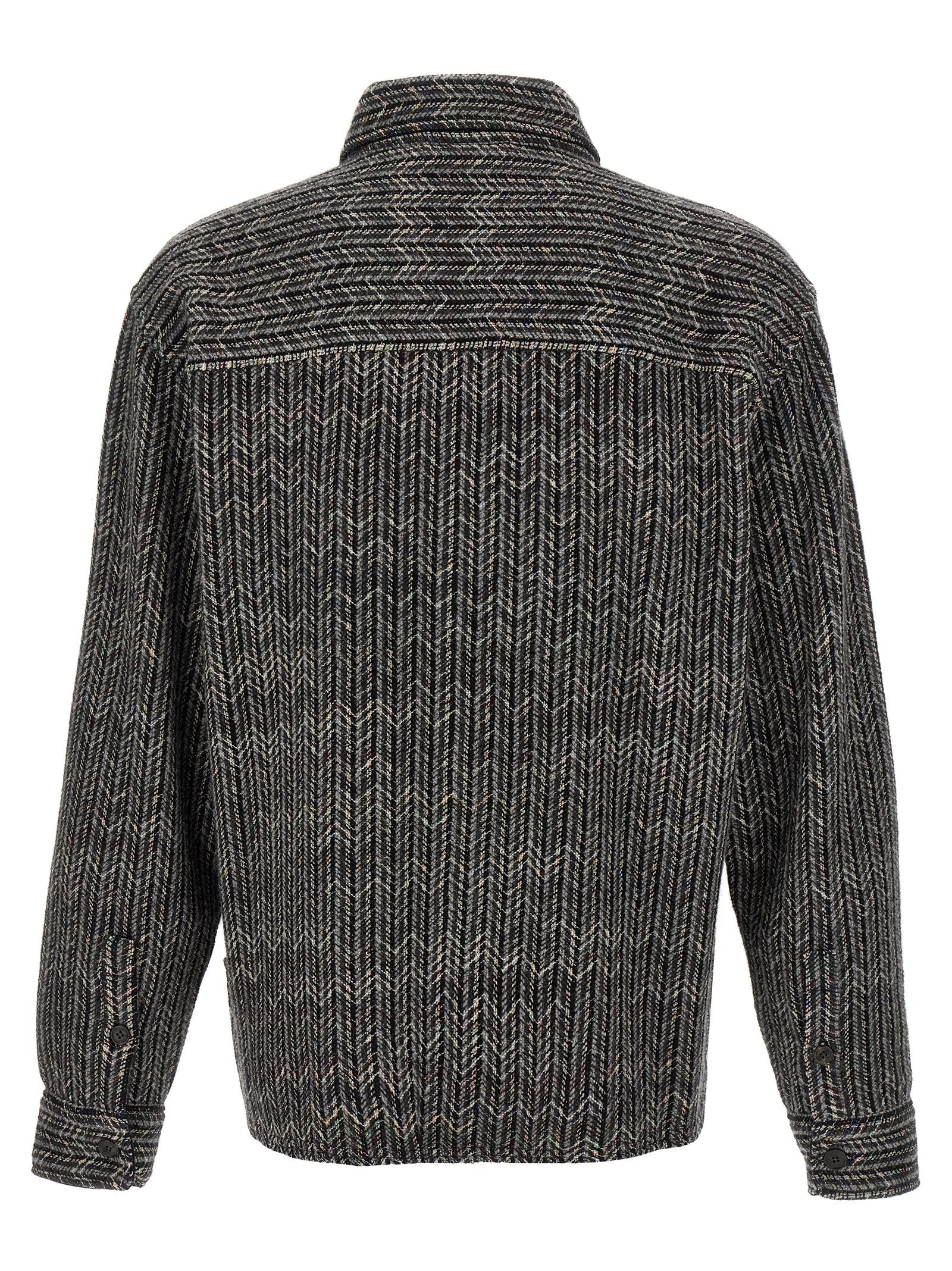 Gray Wool Blouse