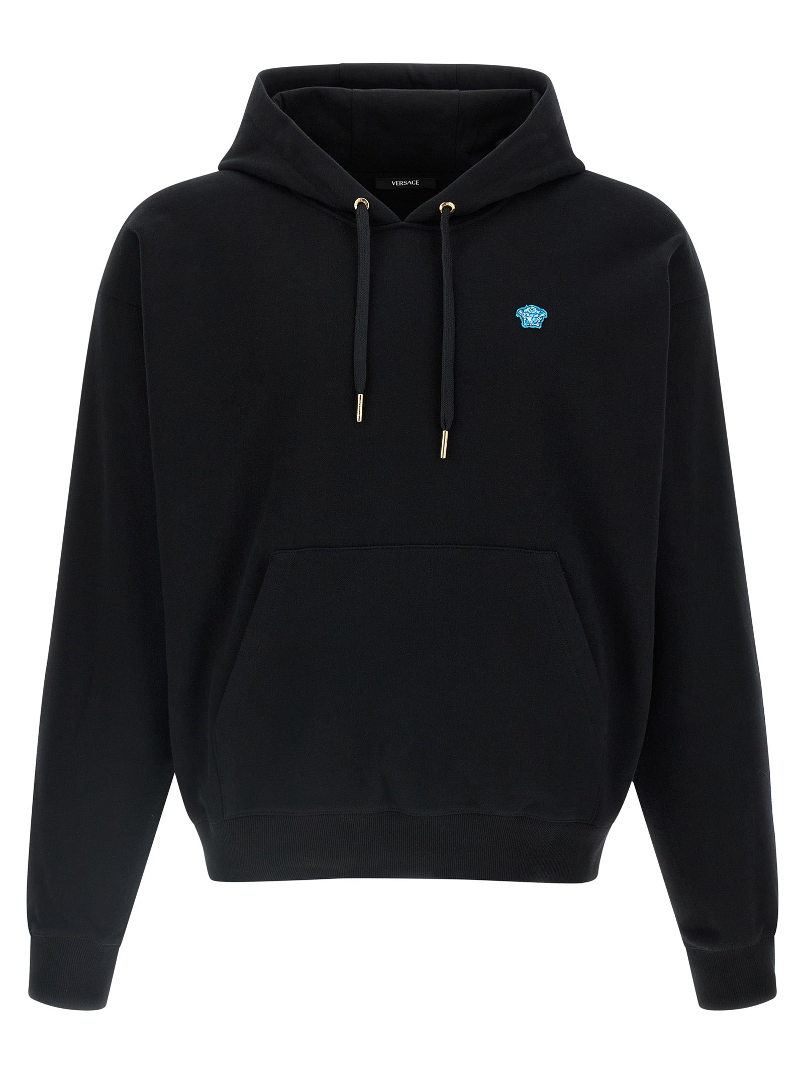 Versace Sweatshirt aus schwarzer Baumwolle