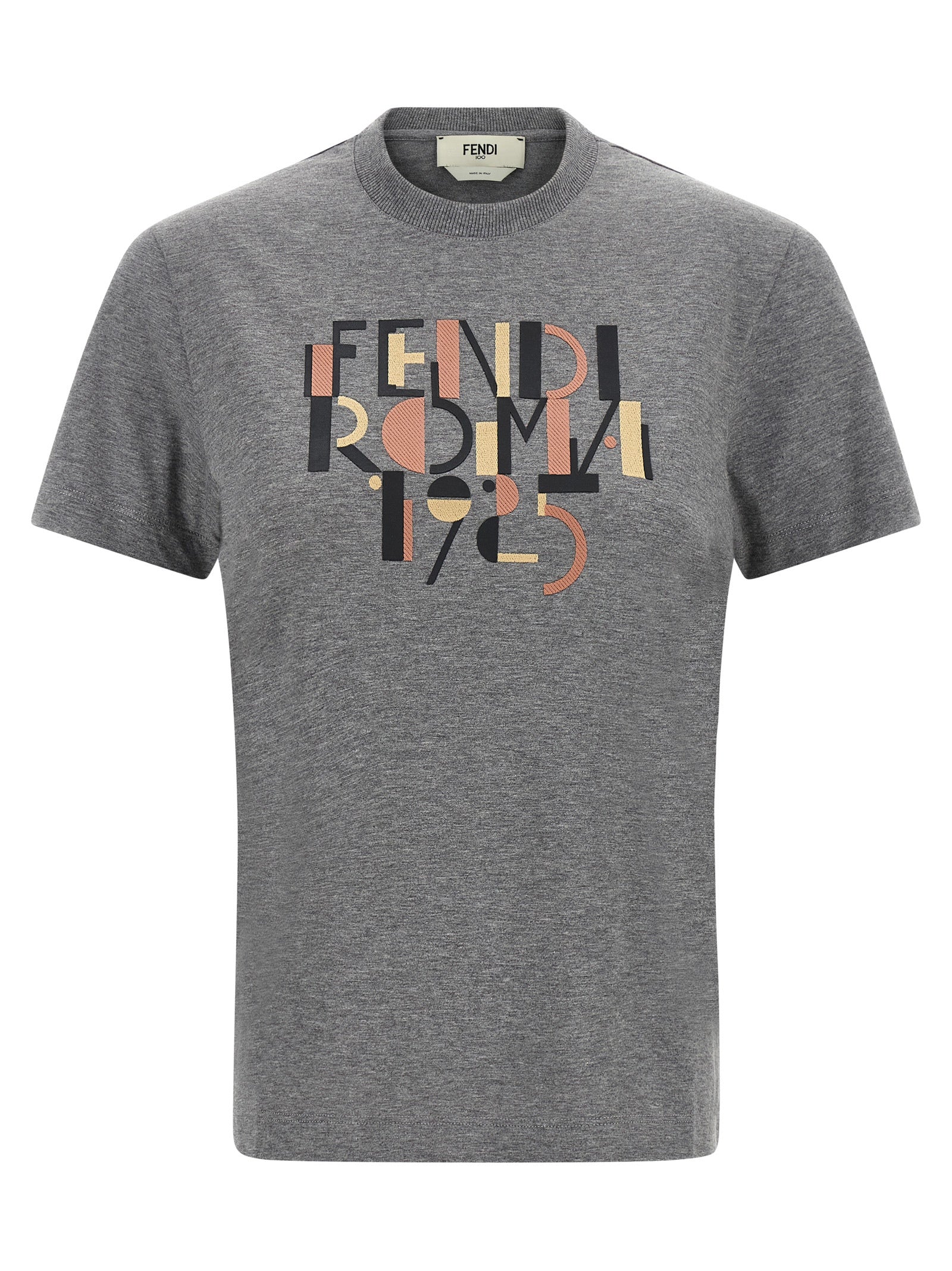 Fendi Grau Baumwoll-T-Shirt