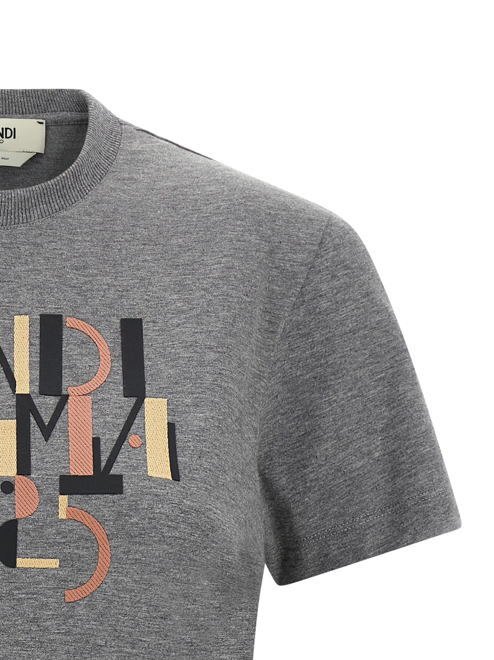 Fendi Grau Baumwoll-T-Shirt