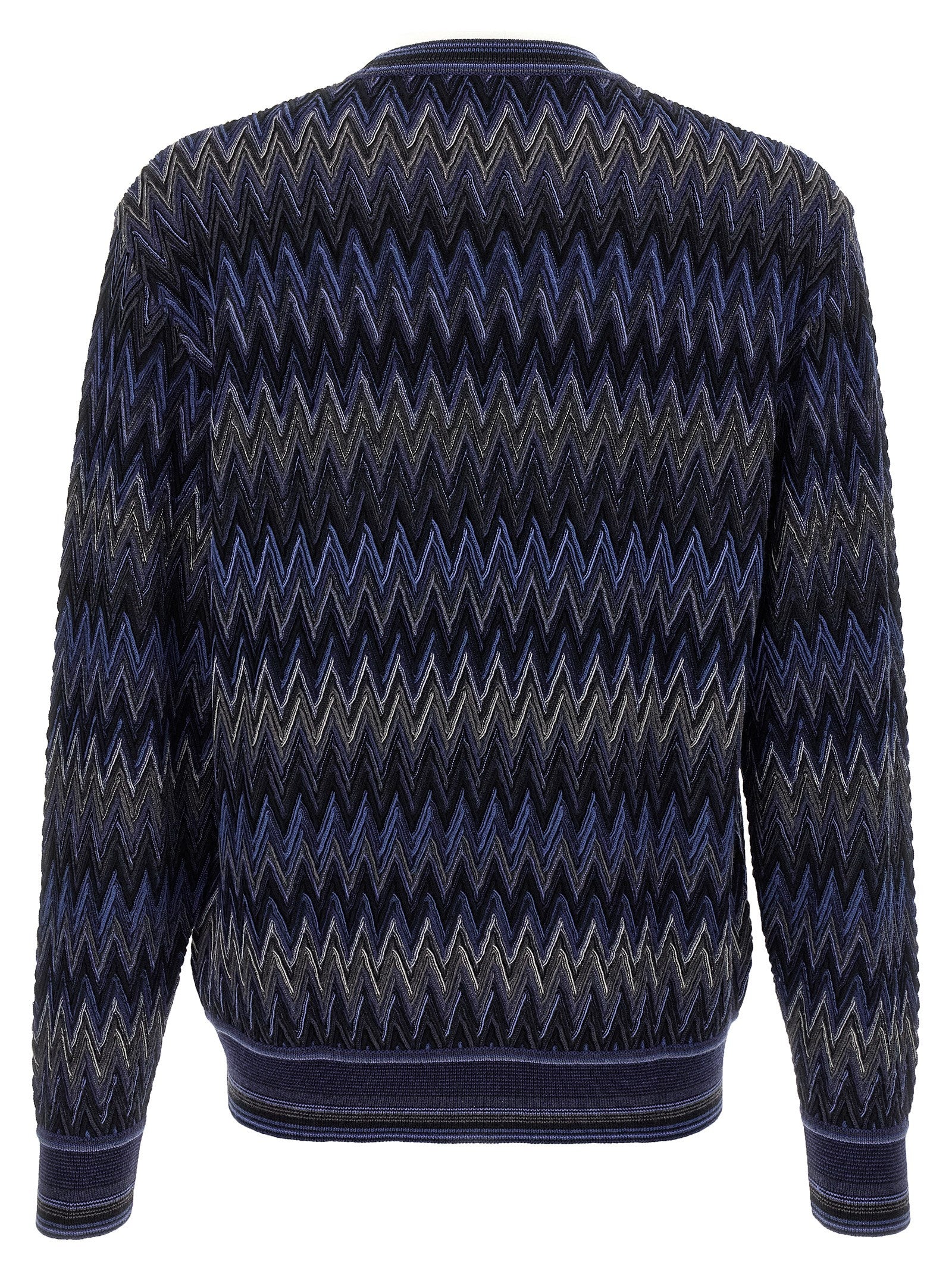 Blue Wool Cardigan