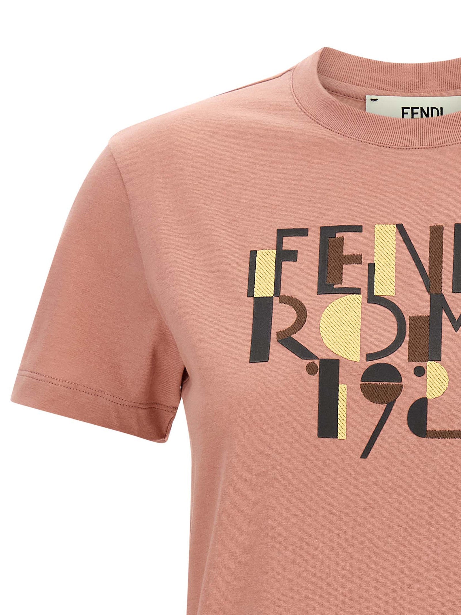 Fendi Multicolor Baumwoll-T-Shirt