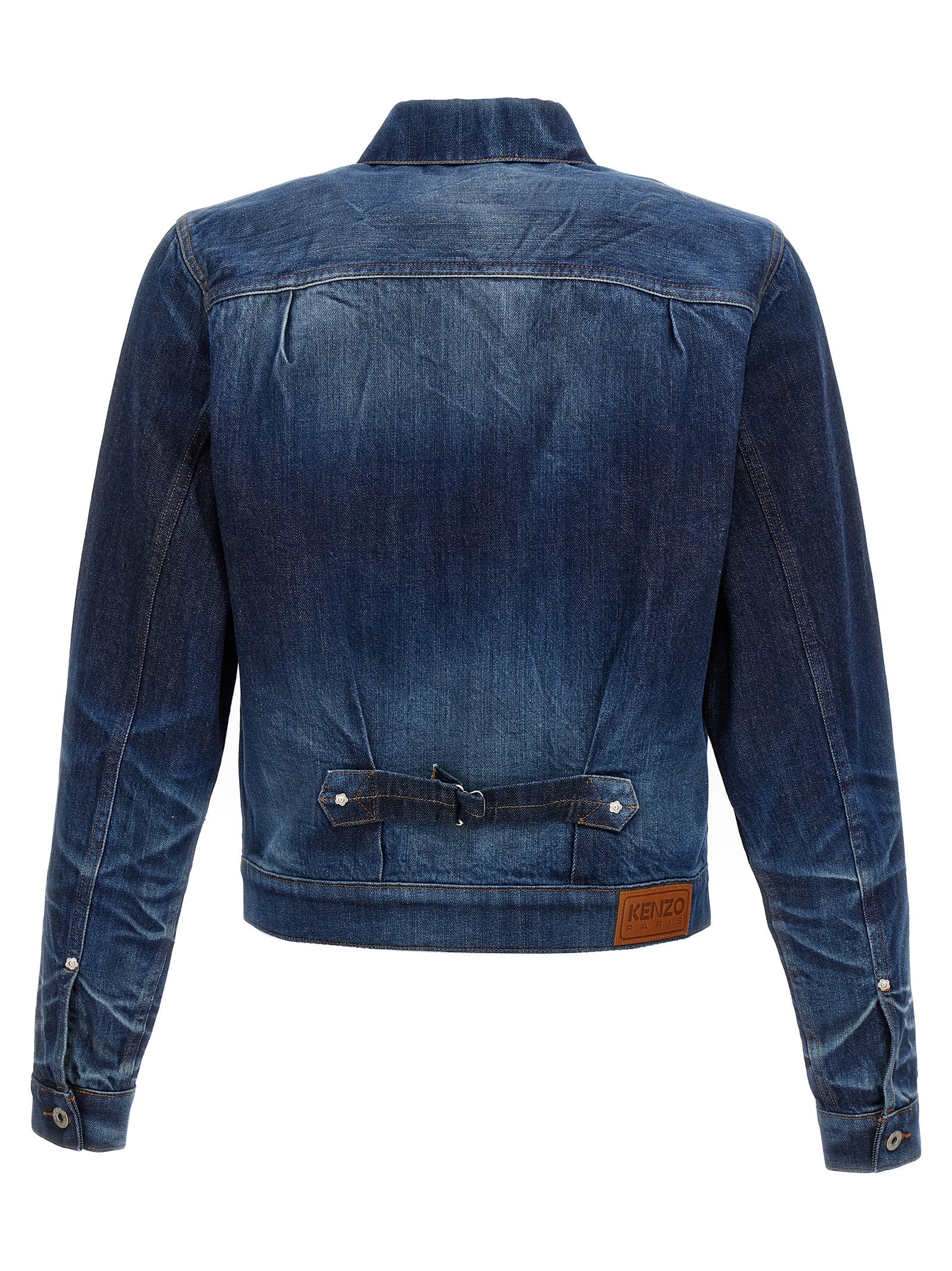 Veste en jean en coton bleu Kenzo
