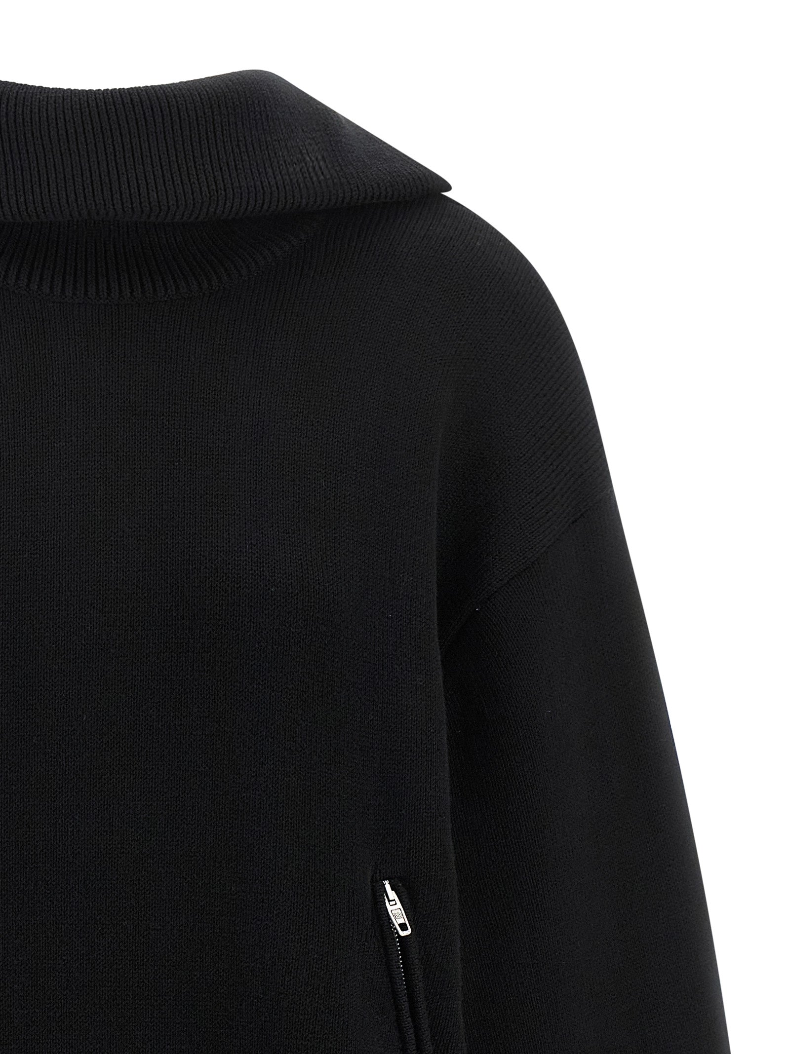 Balenciaga Cardigan aus schwarzer Baumwolle