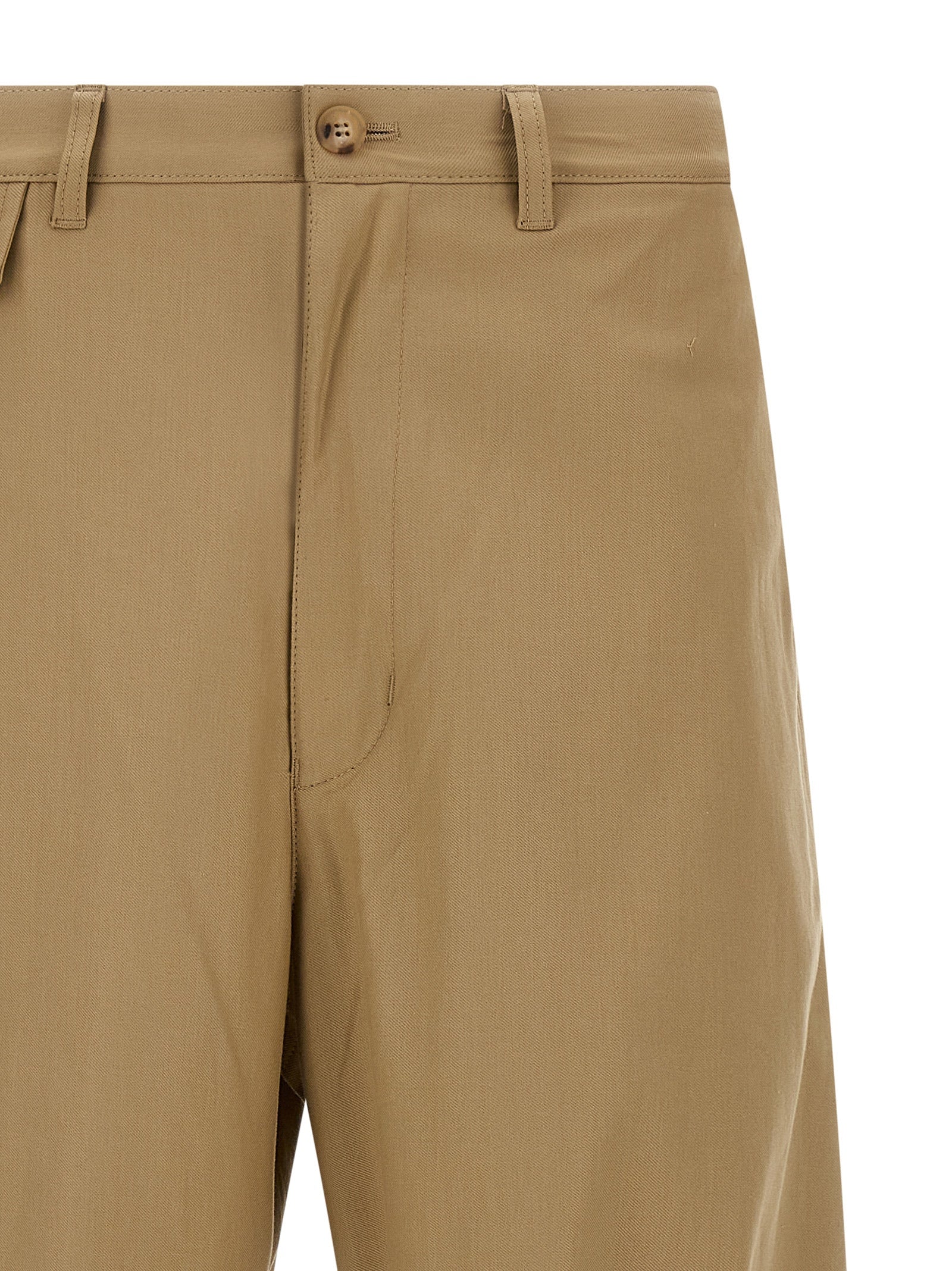 Comme Des Garçons Beige Legere Baumwollhose
